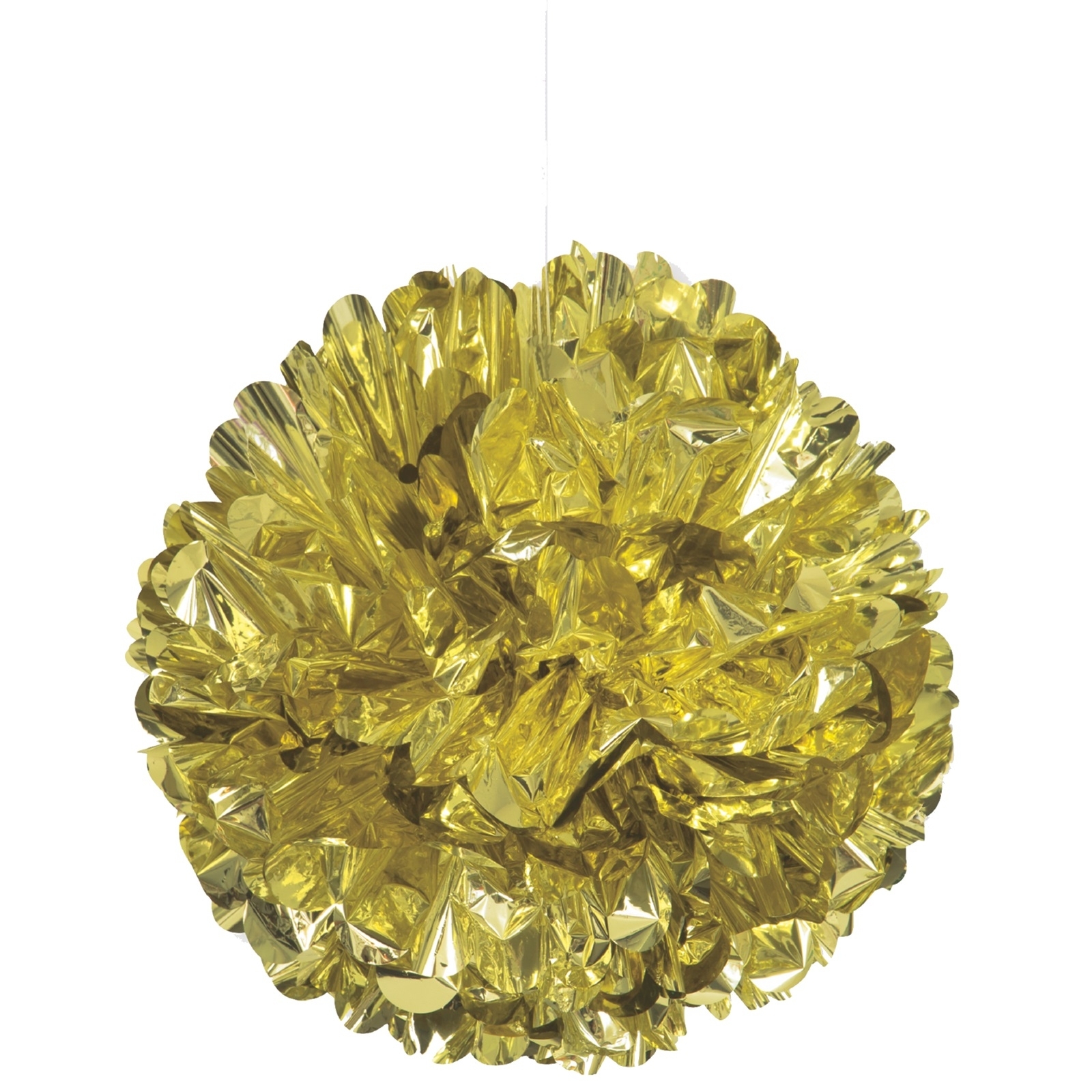 40cm Foil Puff Ball Gold