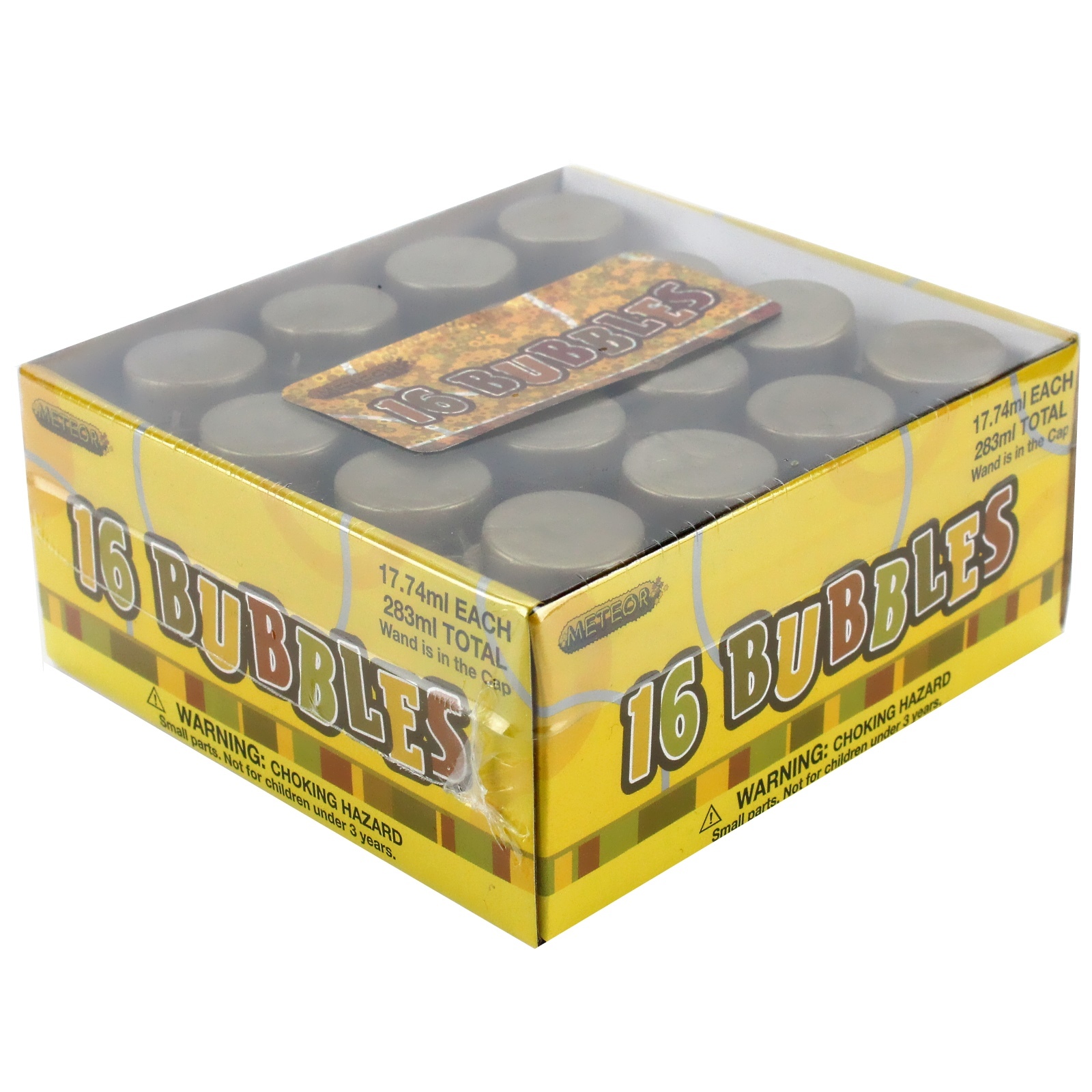 Glitz Gold Mini Bubble Bottles (Pack of 16)