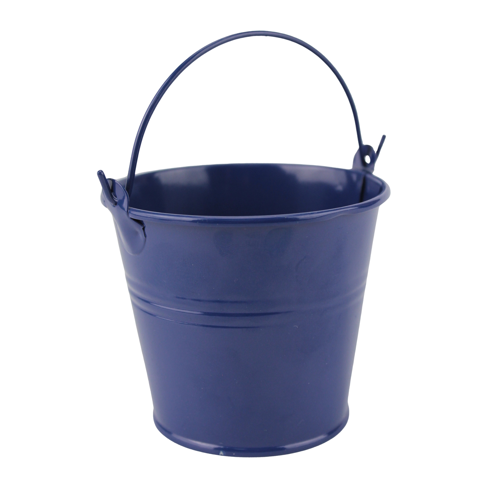 Small Navy Blue Metal Bucket 7cm
