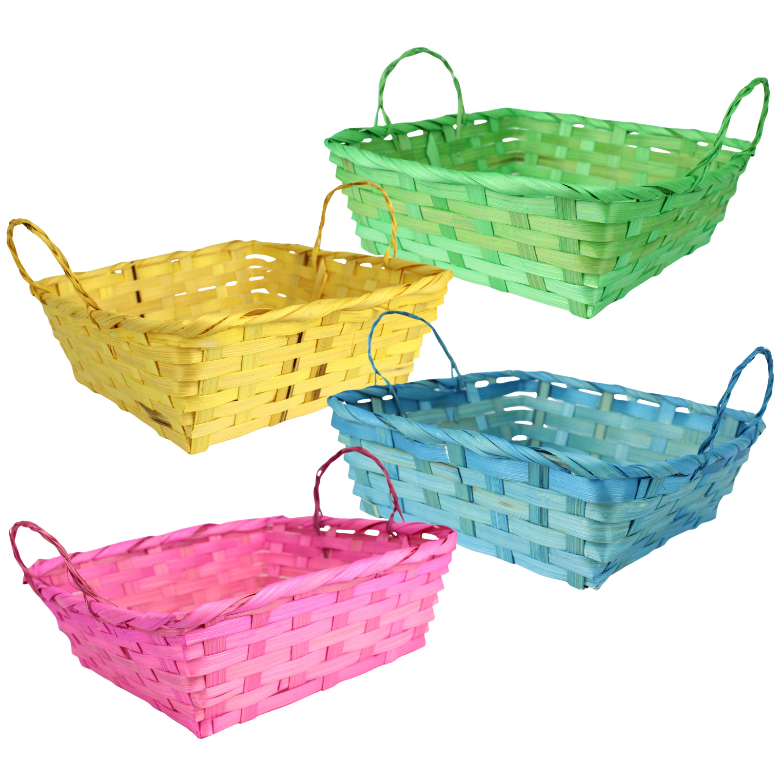 Square Woven Gift Basket With Handles (1 Only)  