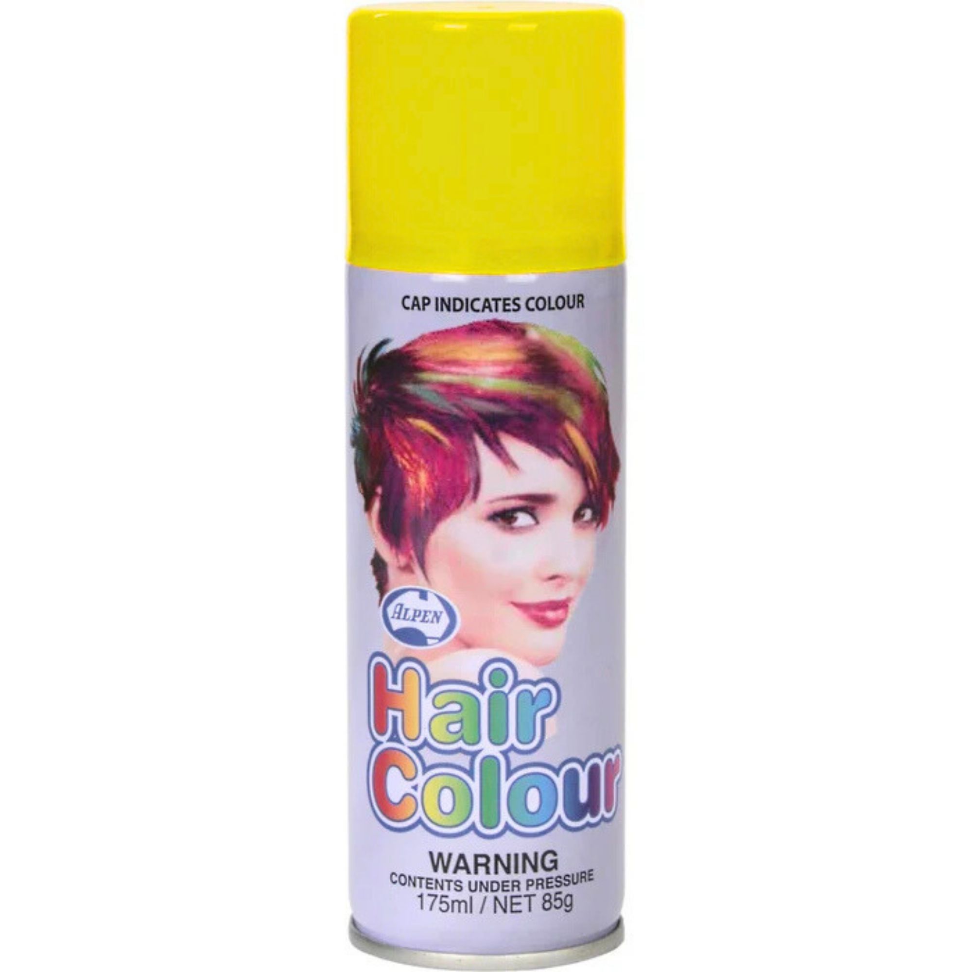 Yellow Coloured Hair Spray