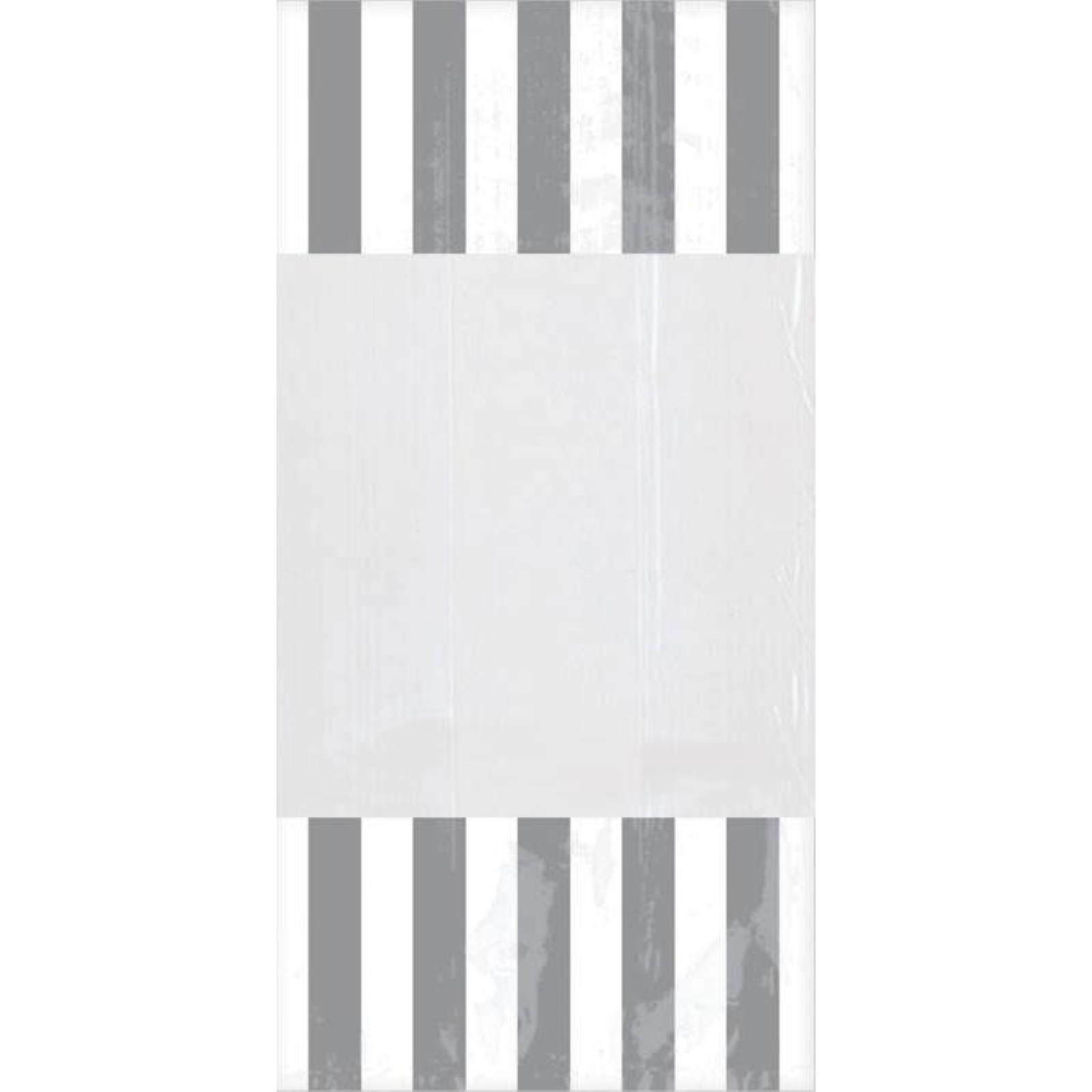 Silver Striped Cellophane Treat Bags (Pack of 10)