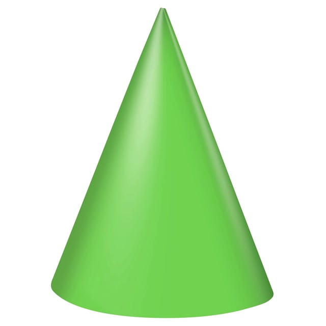 party hat clipart green