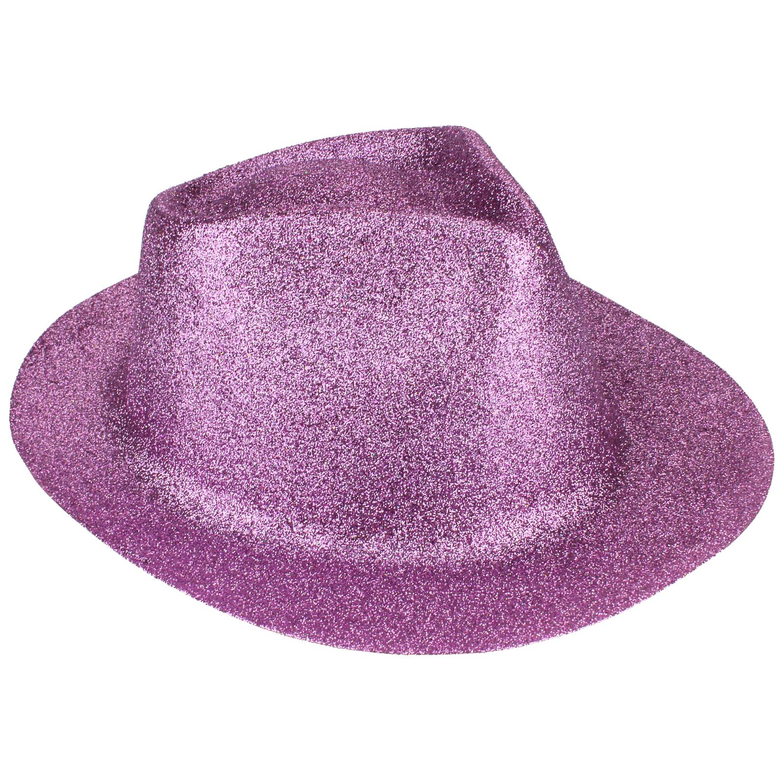 Pink Glitter Trilby Hat