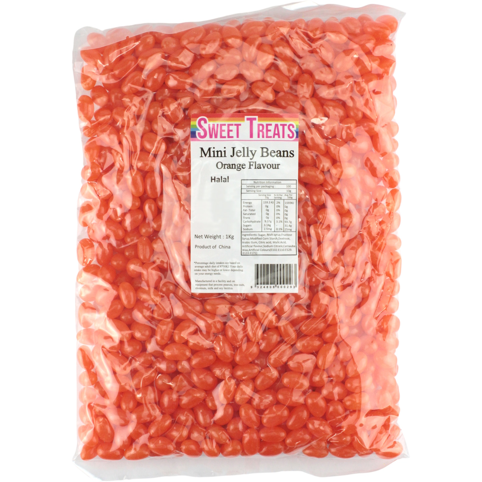Sweet Treats Orange Mini Jelly Beans (1kg)