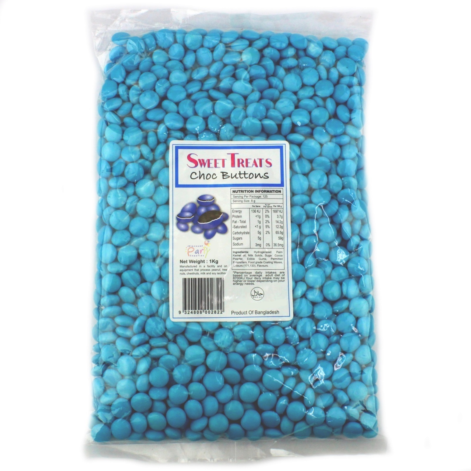Blue Chocolate Buttons (1kg)