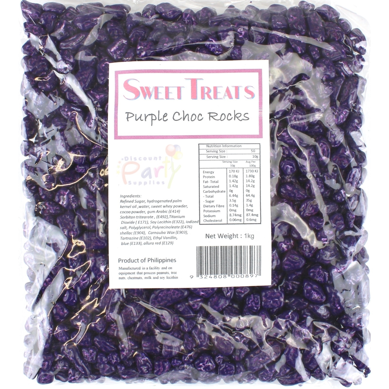 Purple Choc Rocks (1kg) - Discount Party Supplies