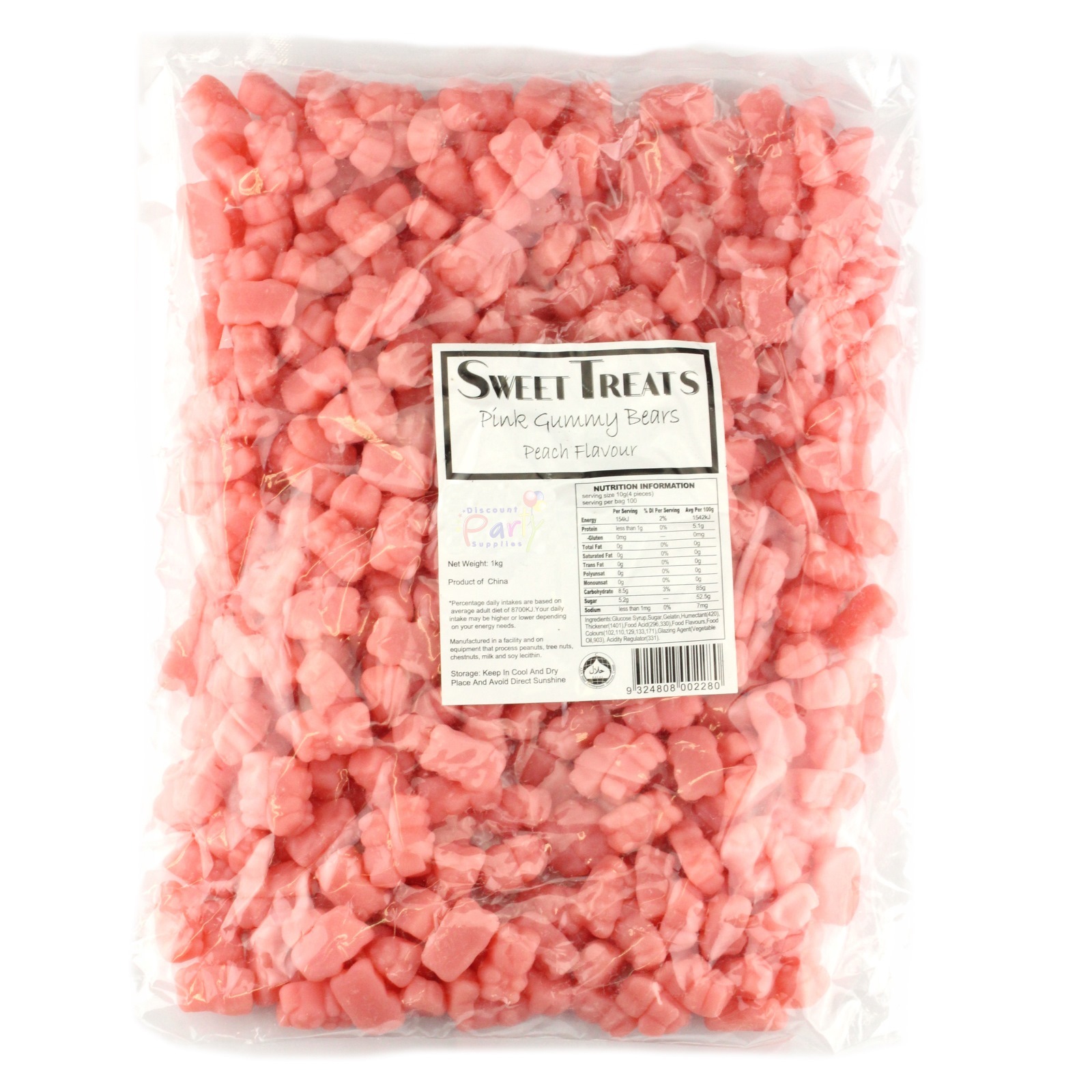 Pink Gummy Bears (1kg)