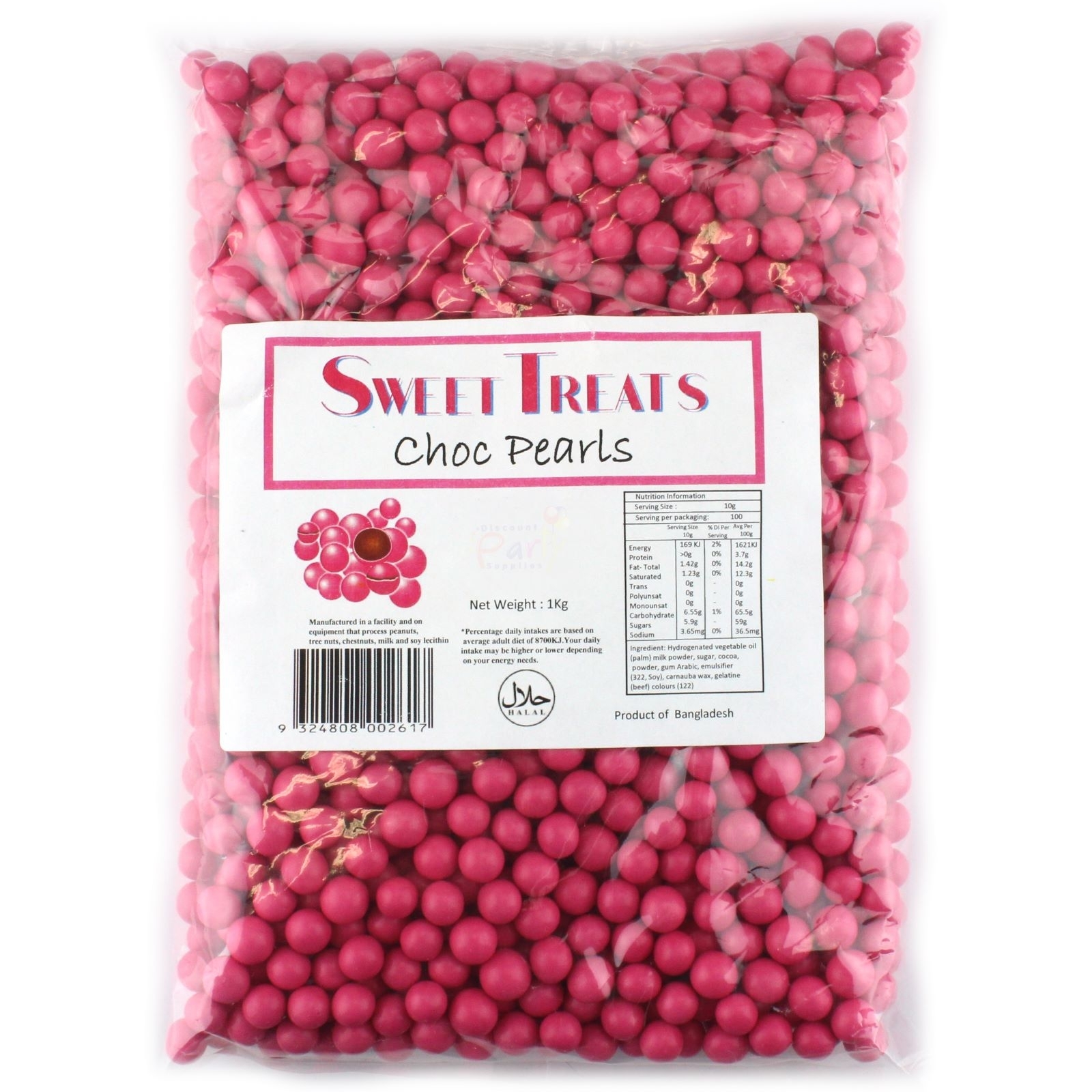 Pink Choc Pearls (1kg)