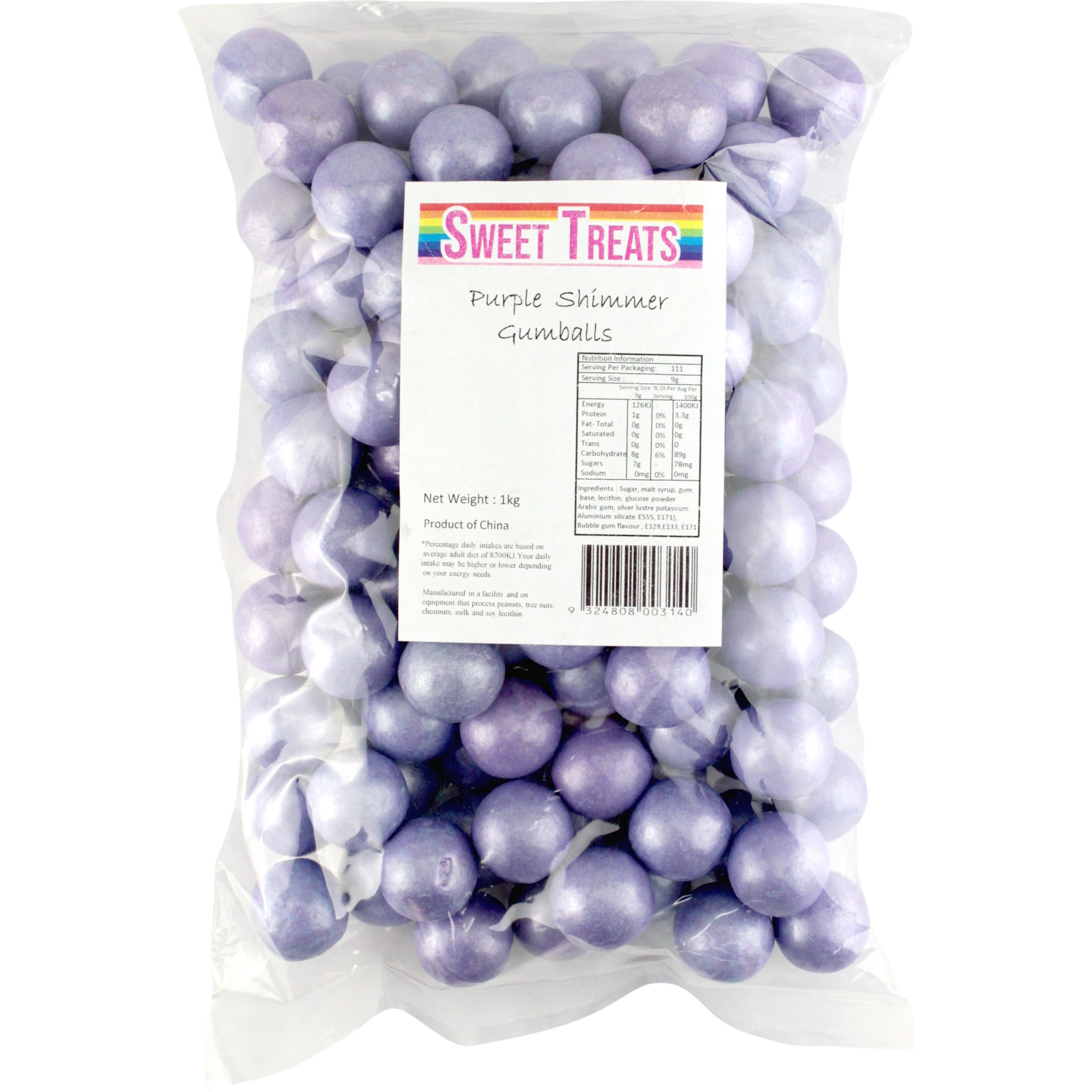 Purple Shimmer Gumballs (1kg)