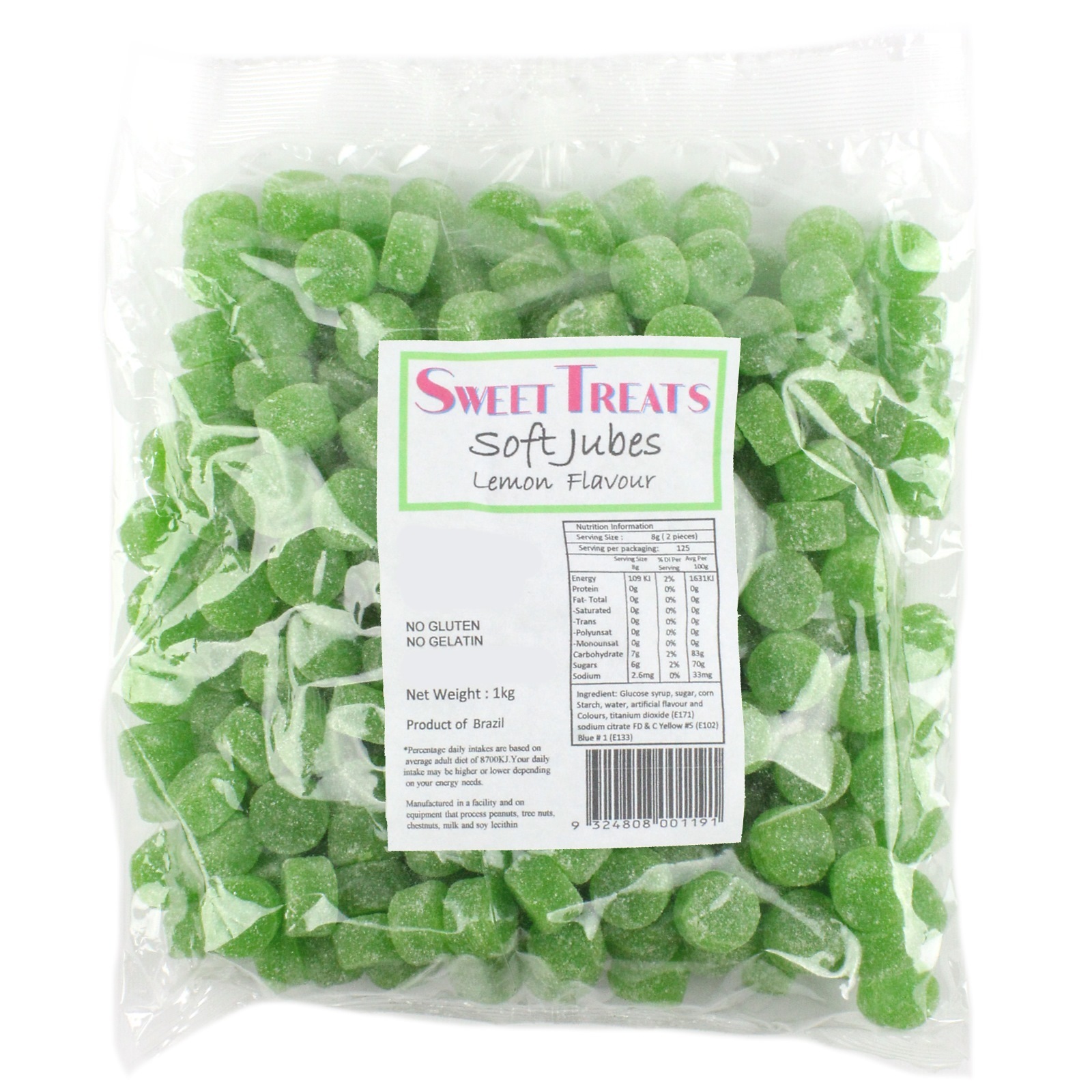 Green Soft Jubes (1kg)