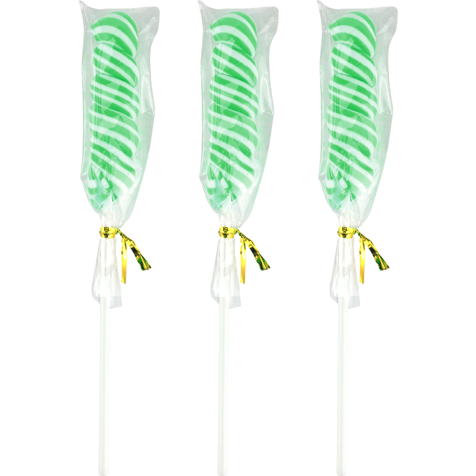 Green Twist Pops (Pack of 24)