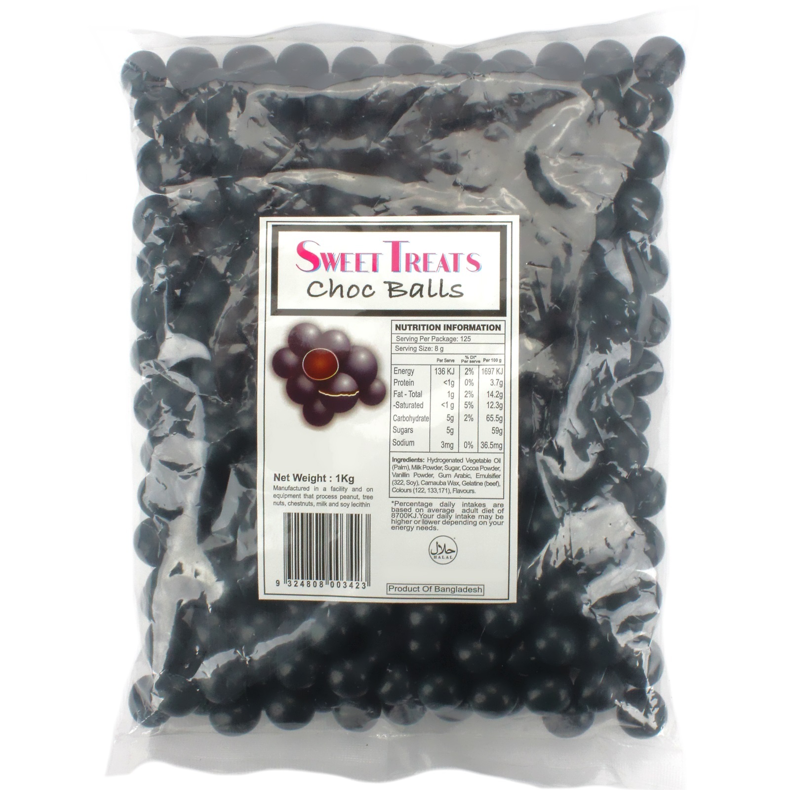 Black Chocolate Balls (1kg)