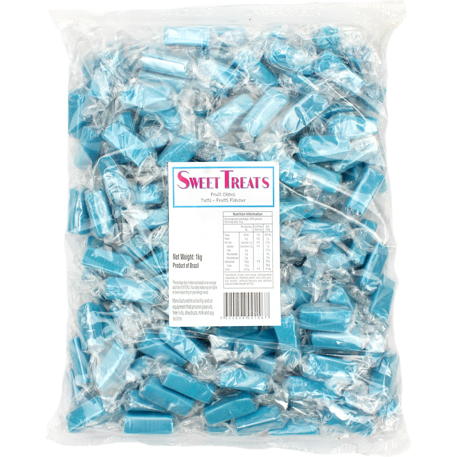 Blue Tutti-Frutti Fruit Chews (1kg)