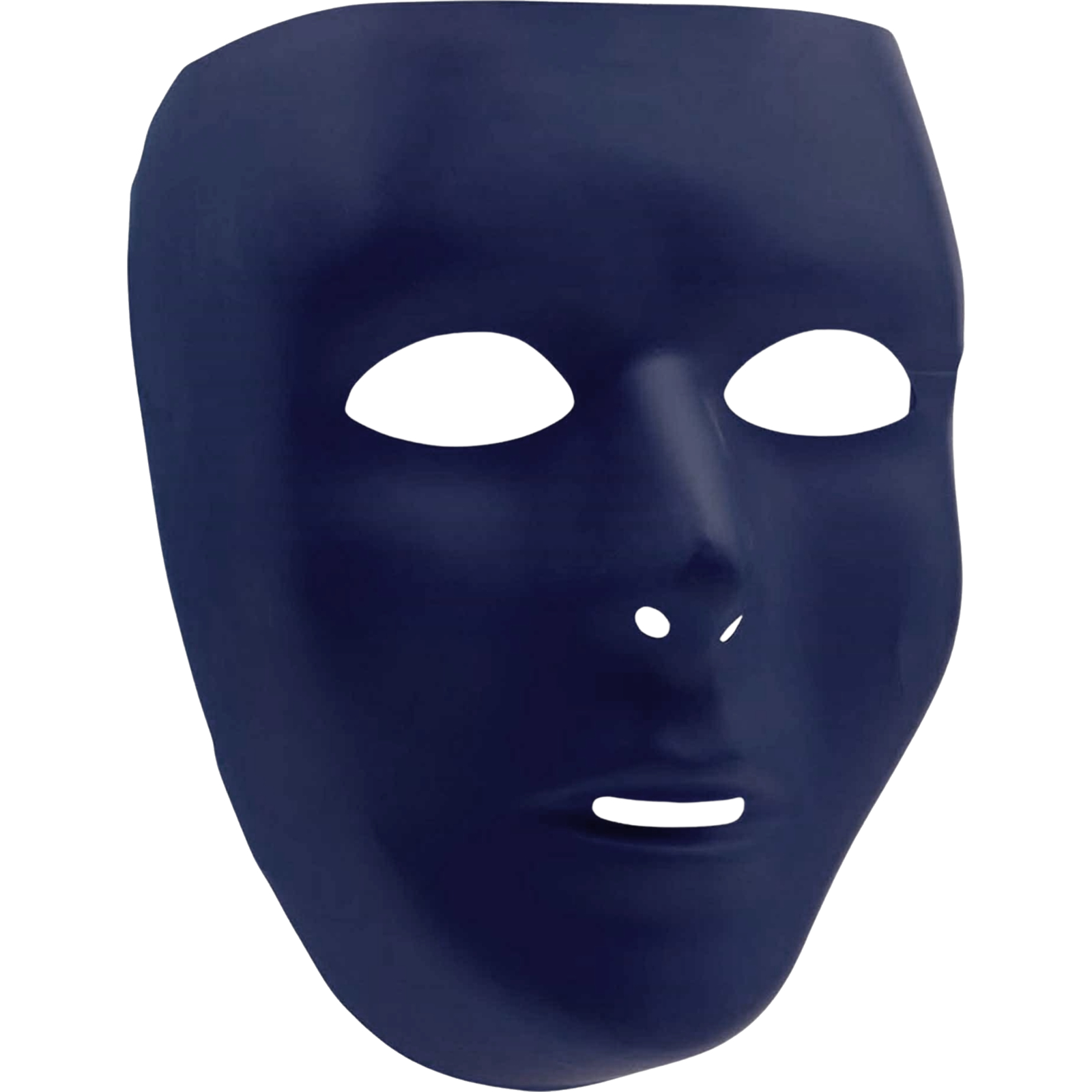 Navy Blue Plastic Full Face Mask 