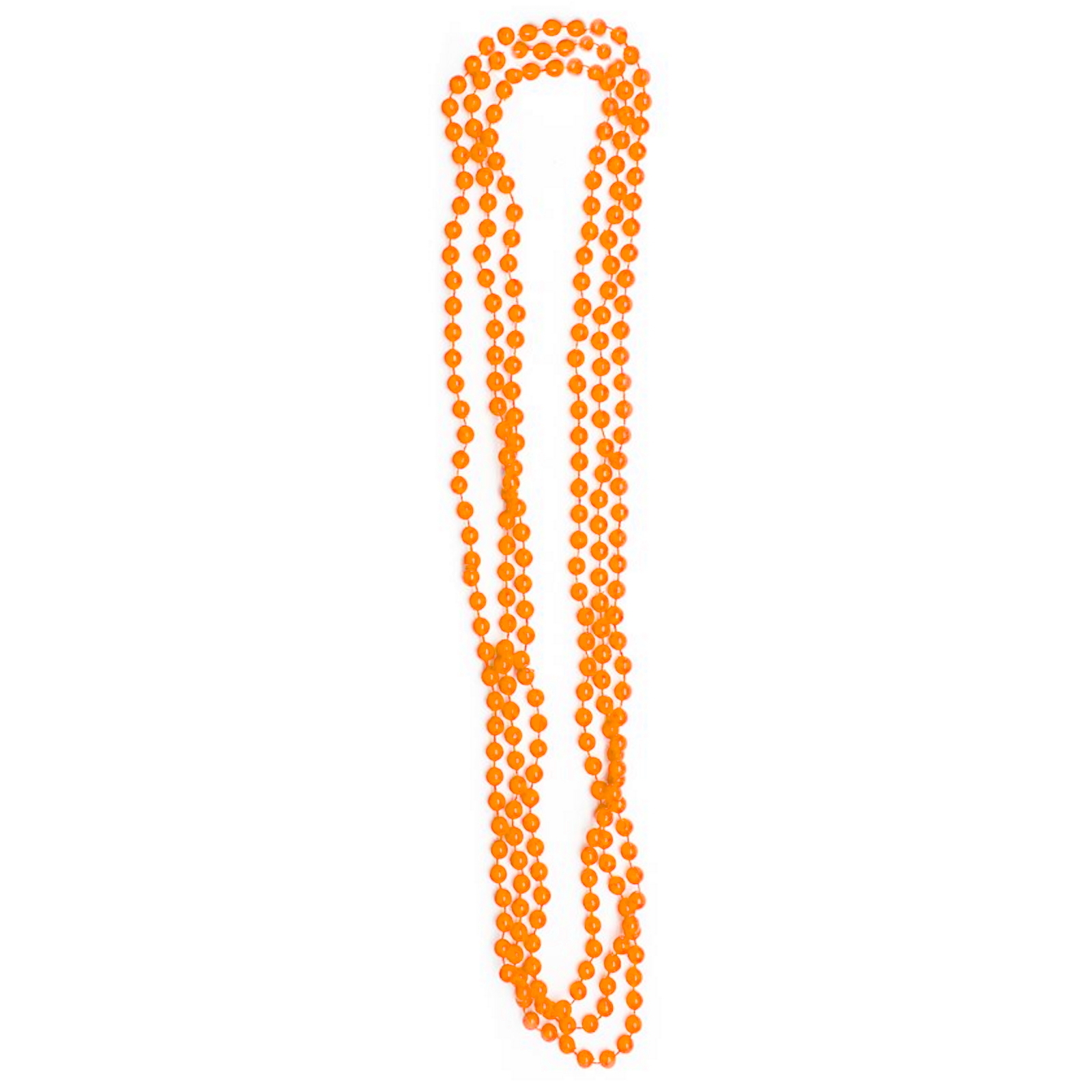 Neon Orange Bead Necklaces (Pack of 3)