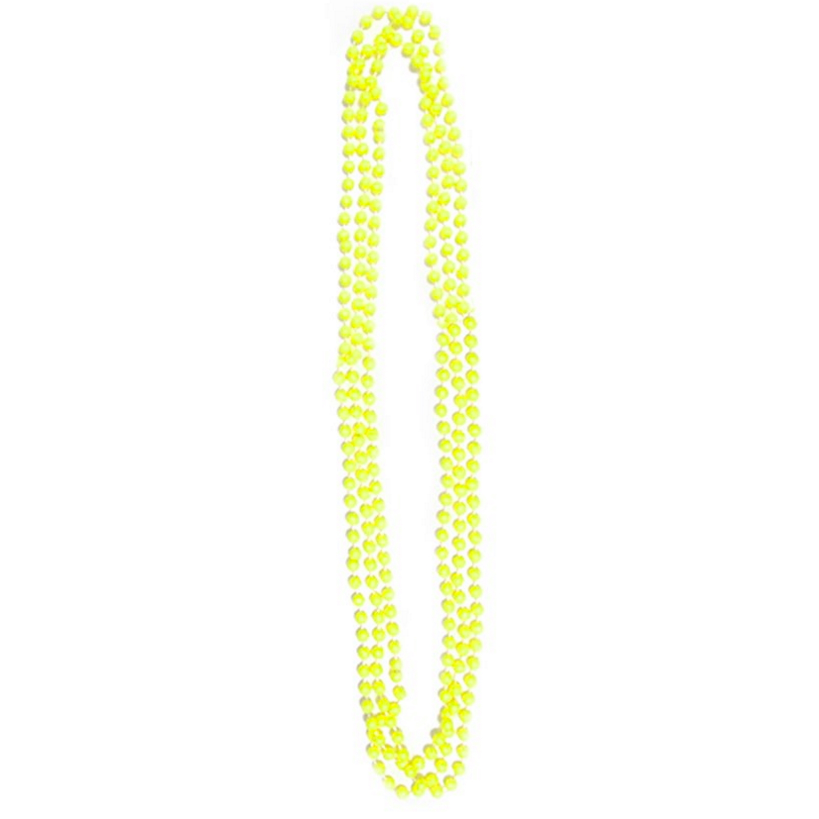 Neon Yellow Bead Necklaces (Pack of 3)