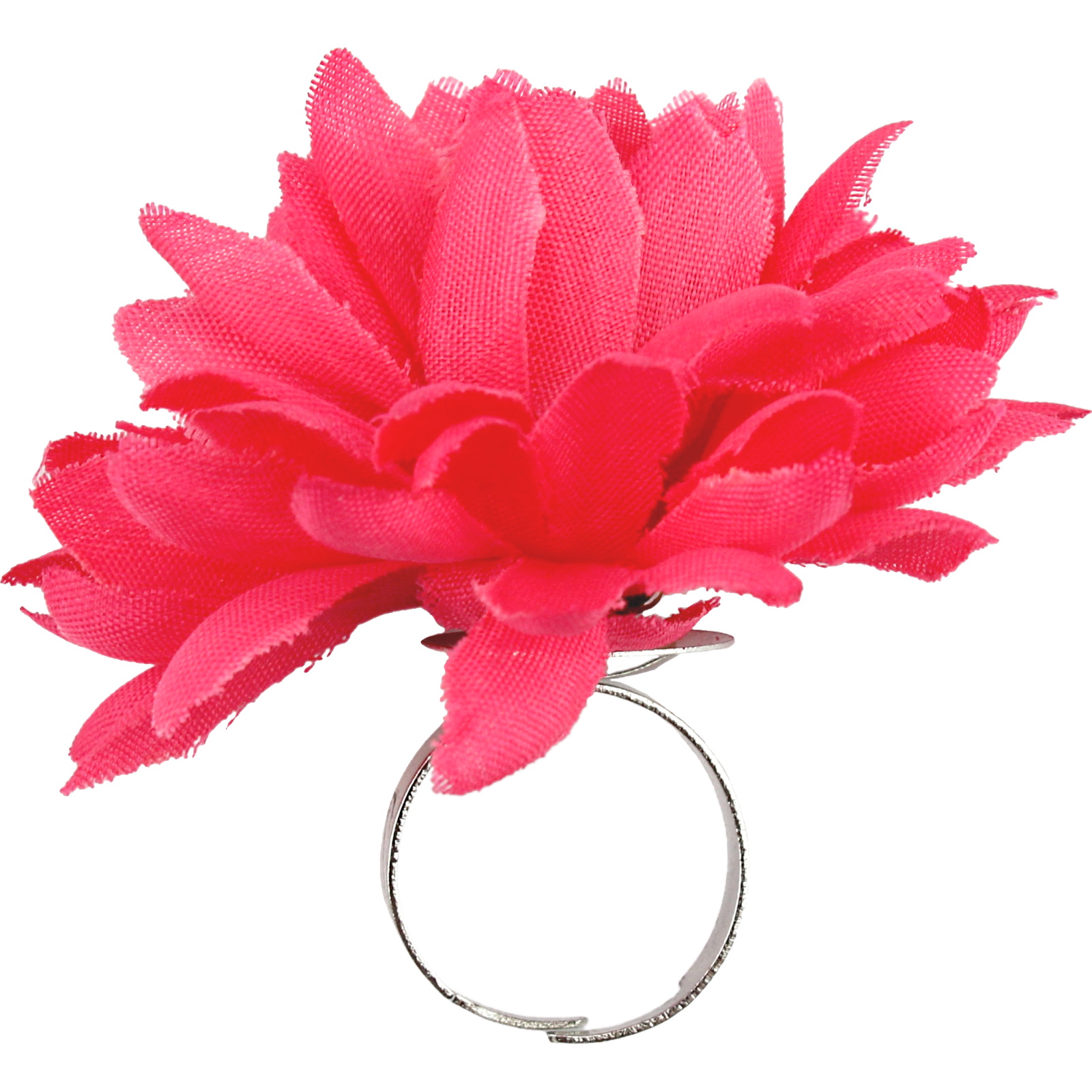 Neon Pink Flower Ring