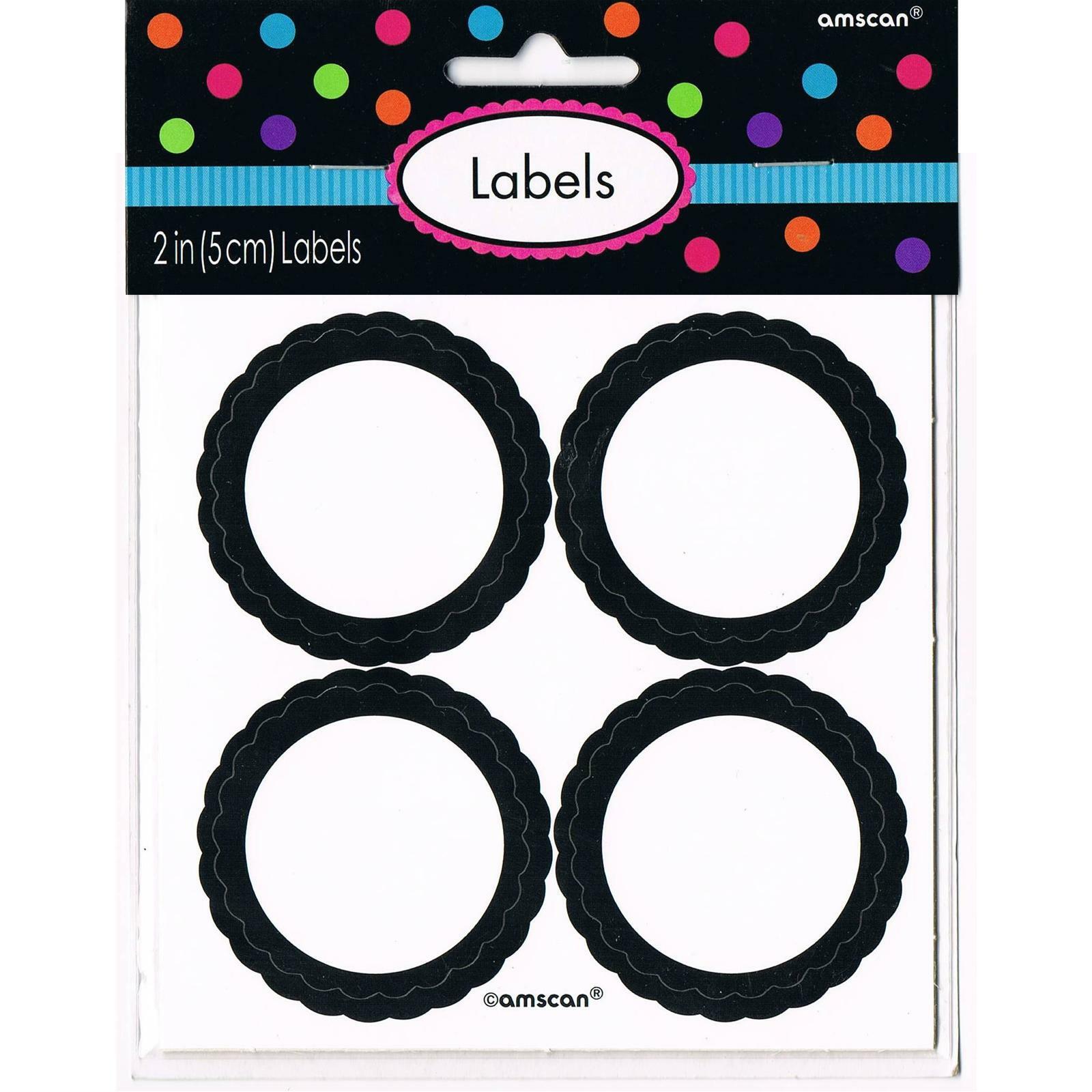 Black Favour Labels (Pack of 20)