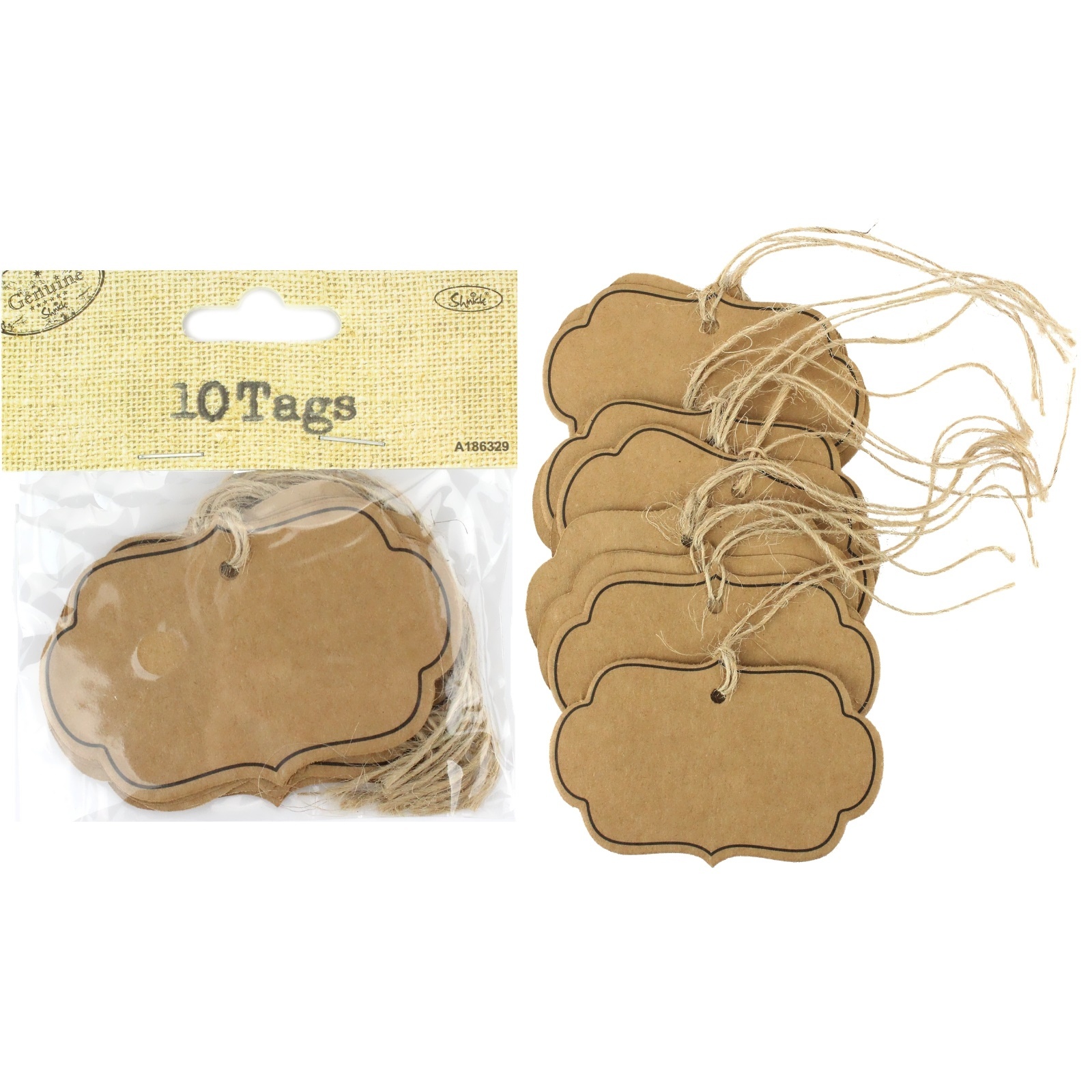 Brown Kraft Paper Gift Tags (Pack of 10)