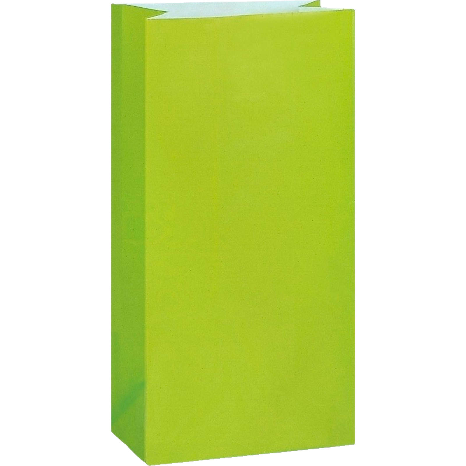 Lime Green Paper Party Bags (Pack of 12)