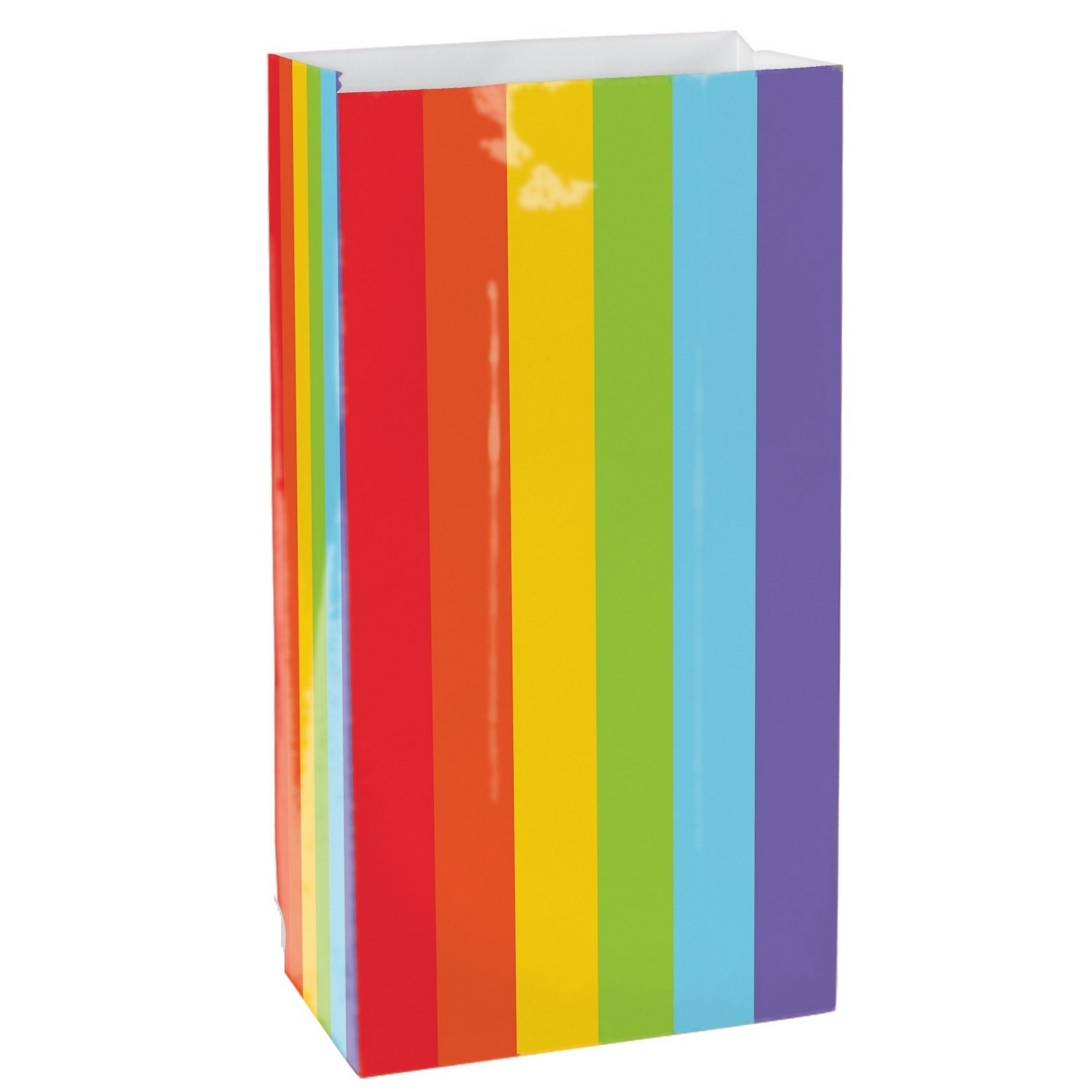 Rainbow Paper Party Bags (Pack of 12)