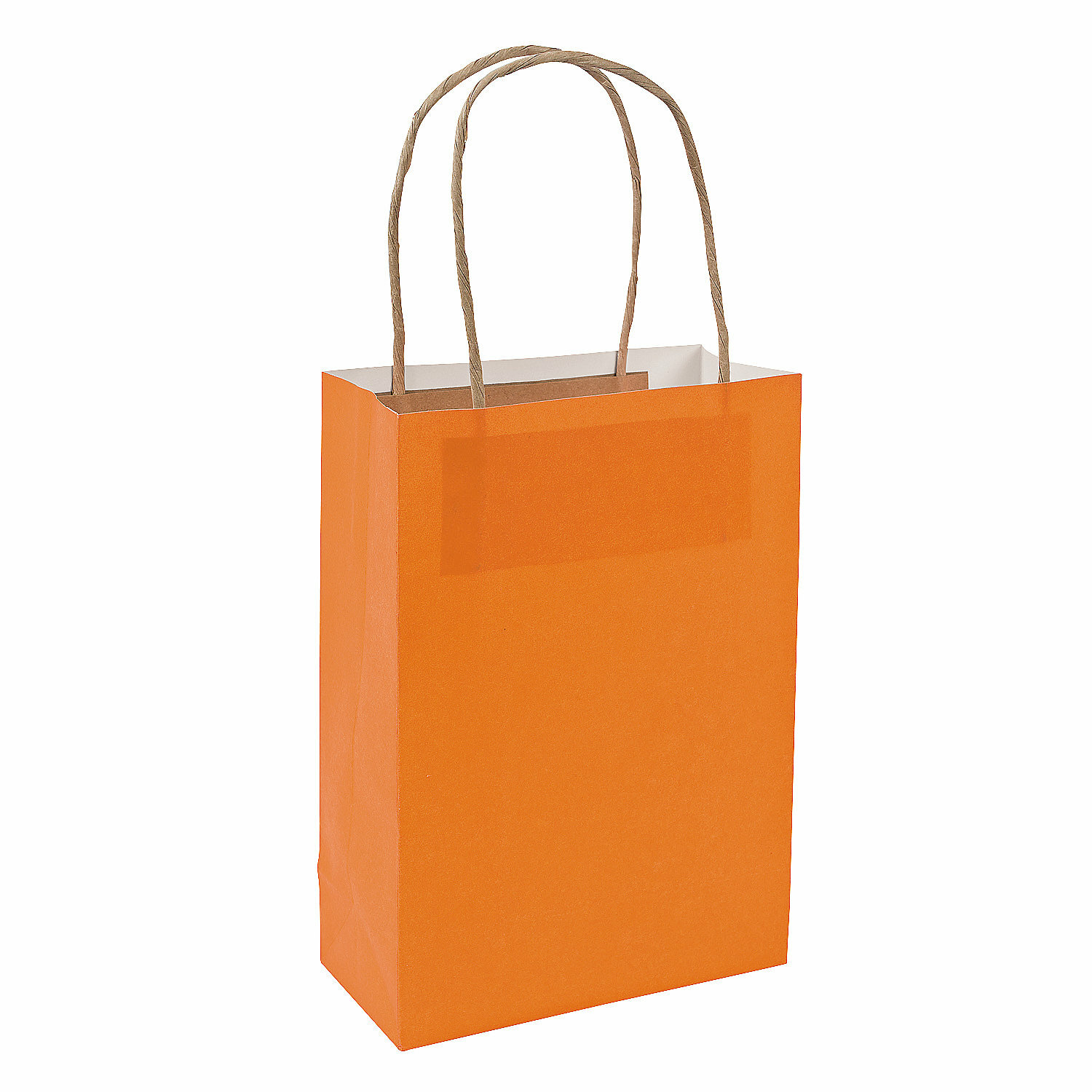 Orange Paper Gift Bags (Pack of 12)