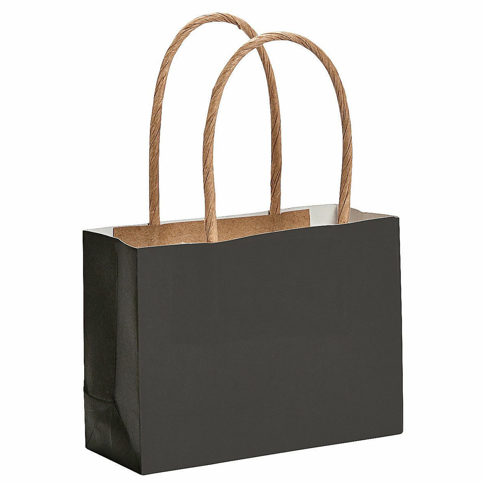 Black Small Paper Gift Bags (Pack of 12)