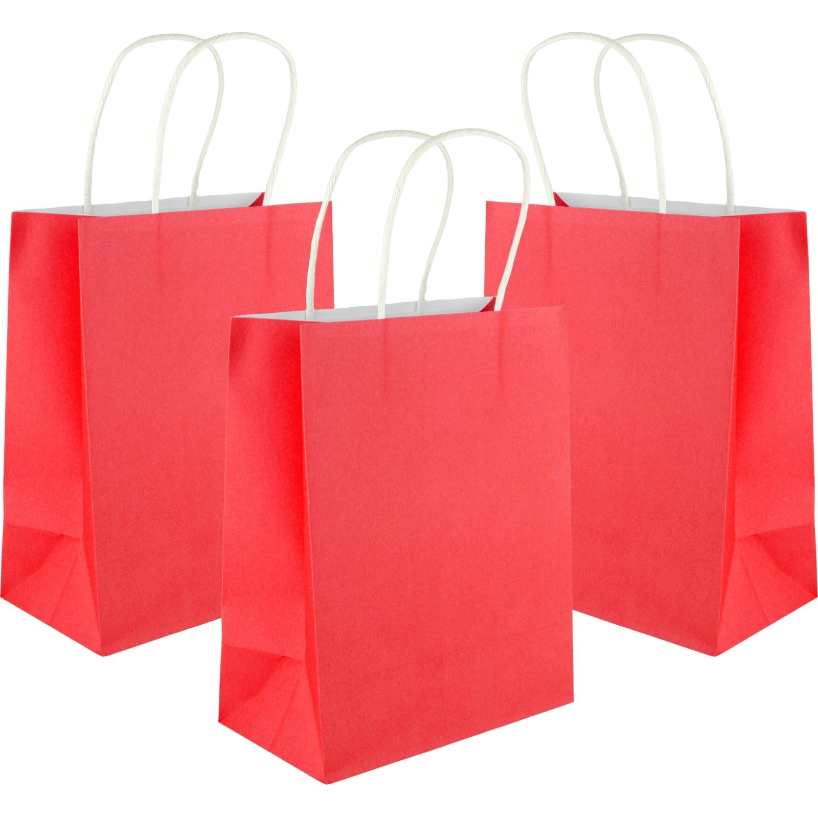 Red discount kraft bags