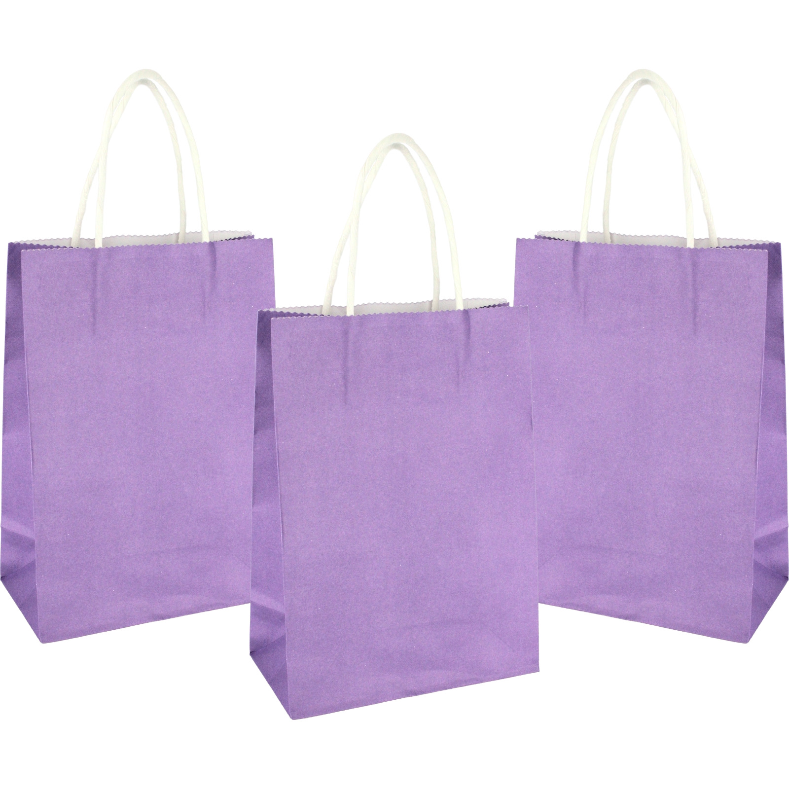 Purple Kraft Paper Gift Bags 20.8cm (Pack of 4) 