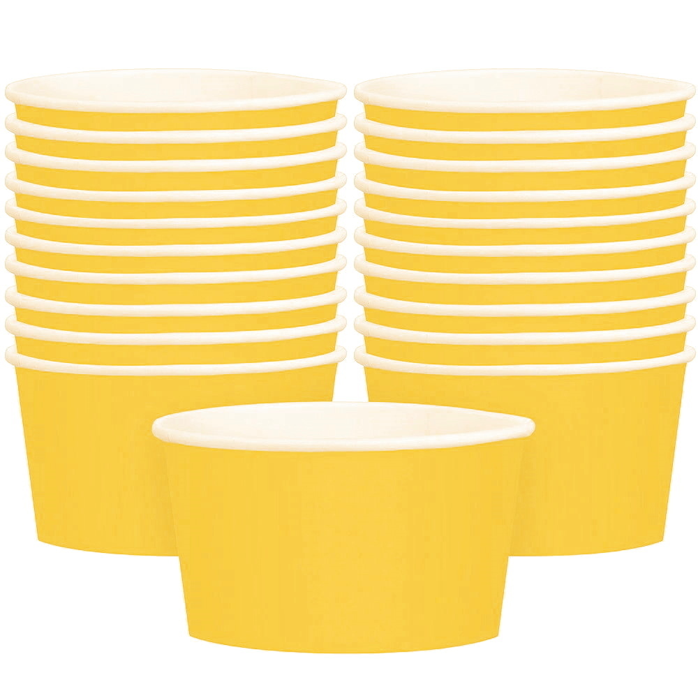 Yellow Paper Treat Cups (Pack of 20)