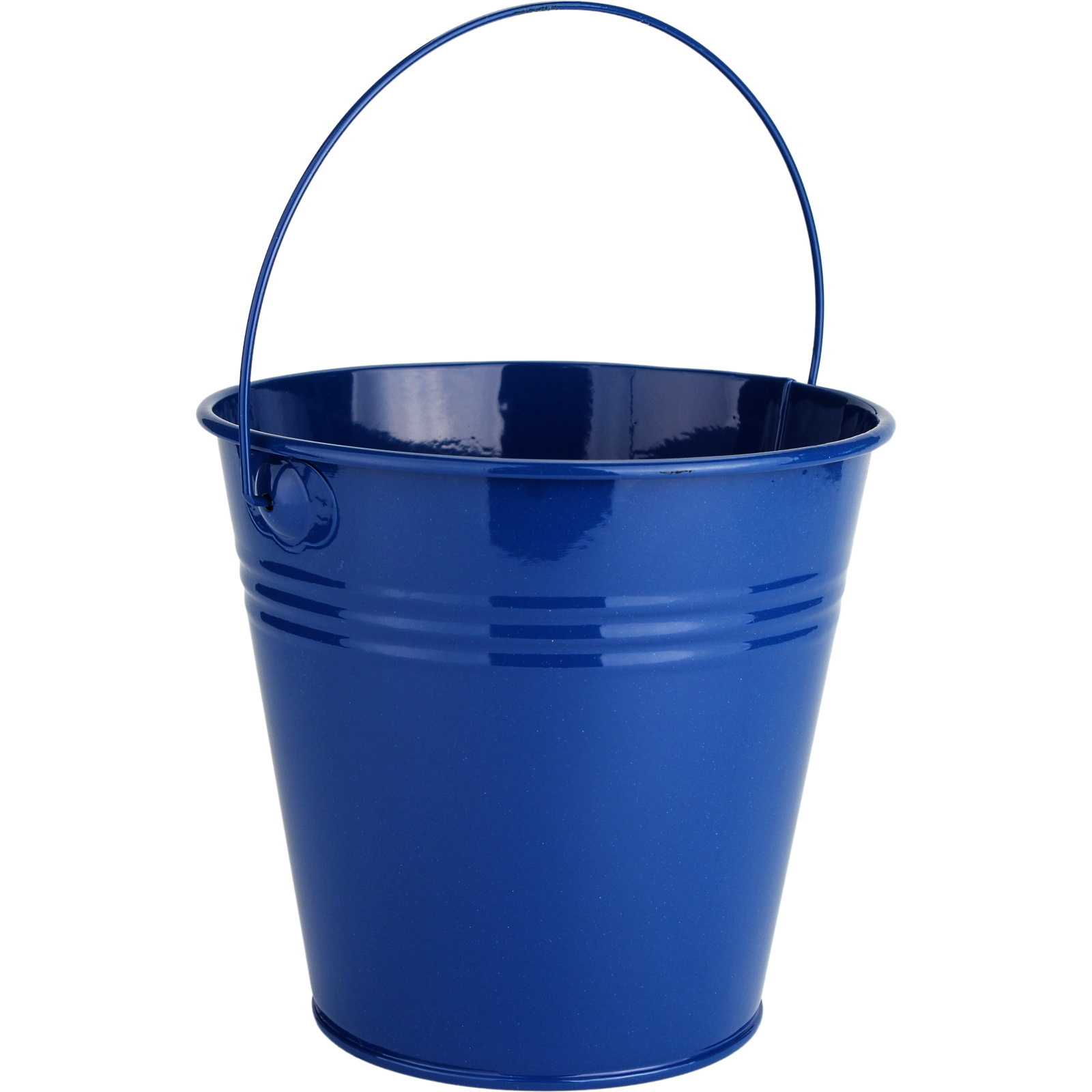 Royal Blue Metal Bucket 12cm