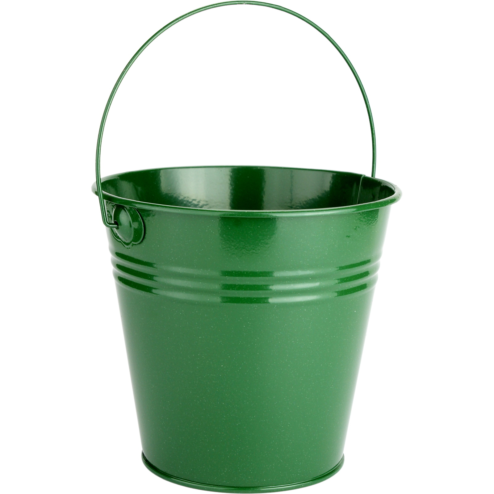 Green Metal Bucket 12cm
