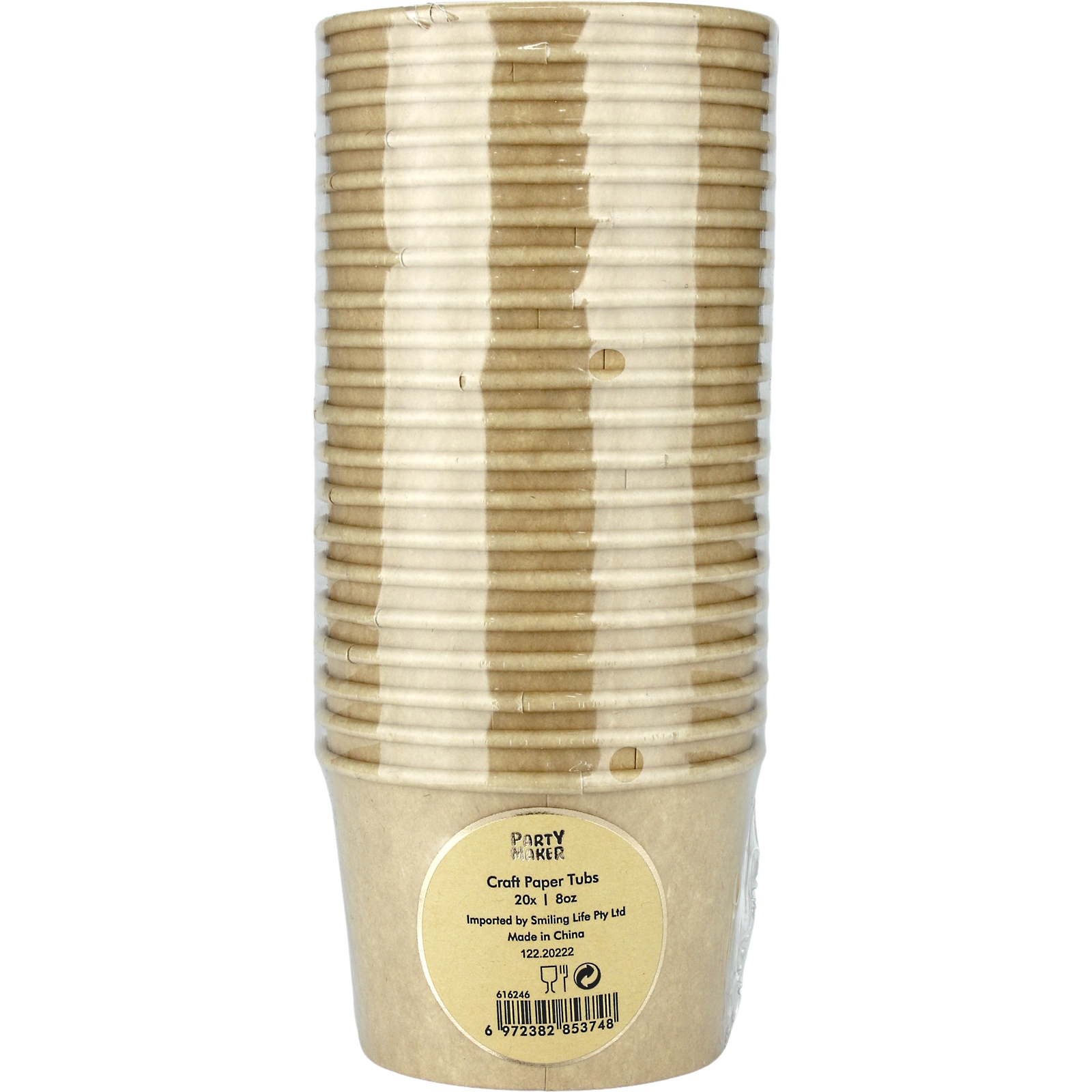 Brown Kraft Paper Treat Cups (Pack of 20) Kraft Paper Party Supplies