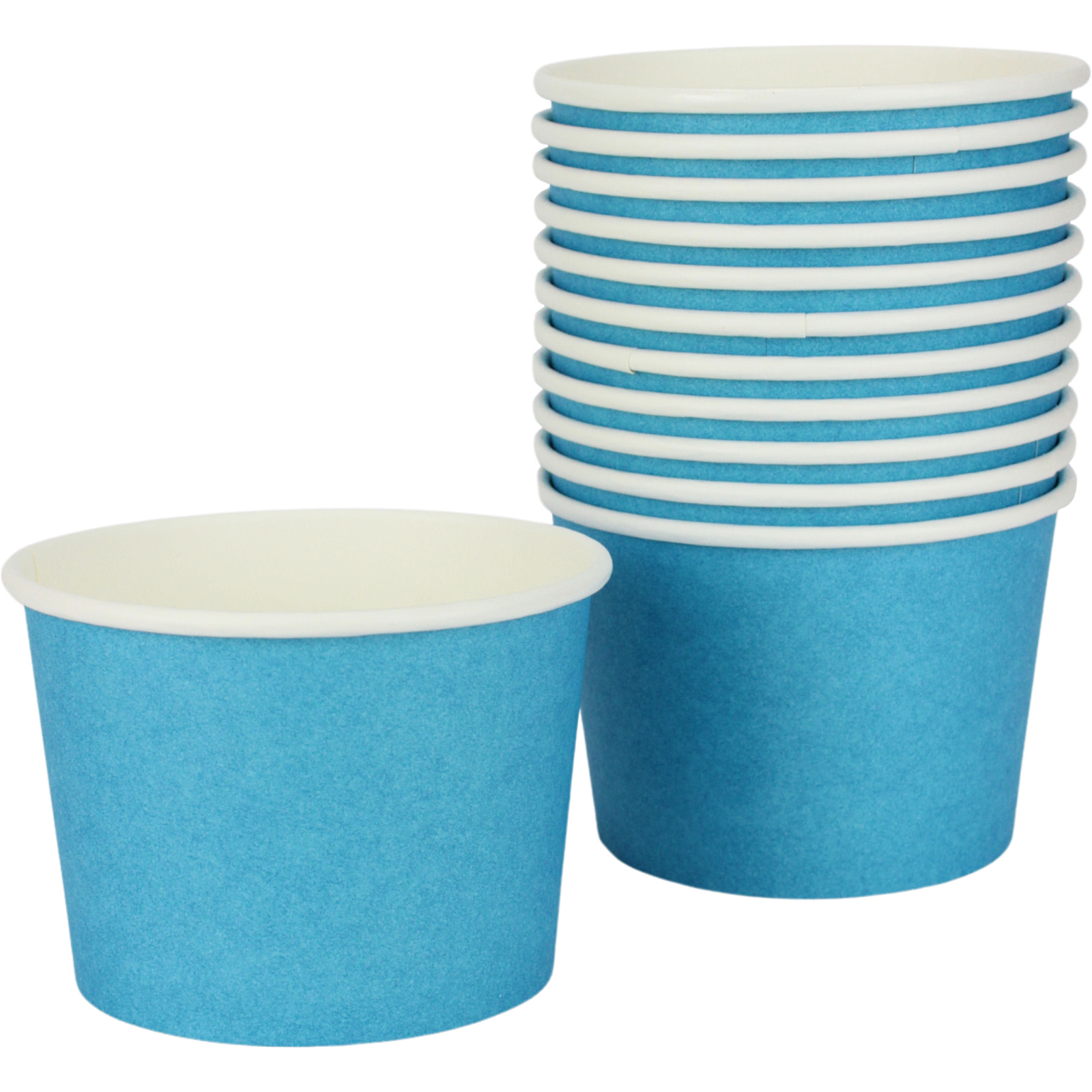 Blue Ice Cream Cups 473ml (Pack of 12)