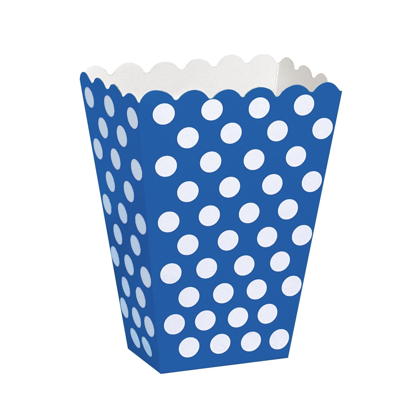 Blue Polkadot Treat Boxes (Pack of 8)