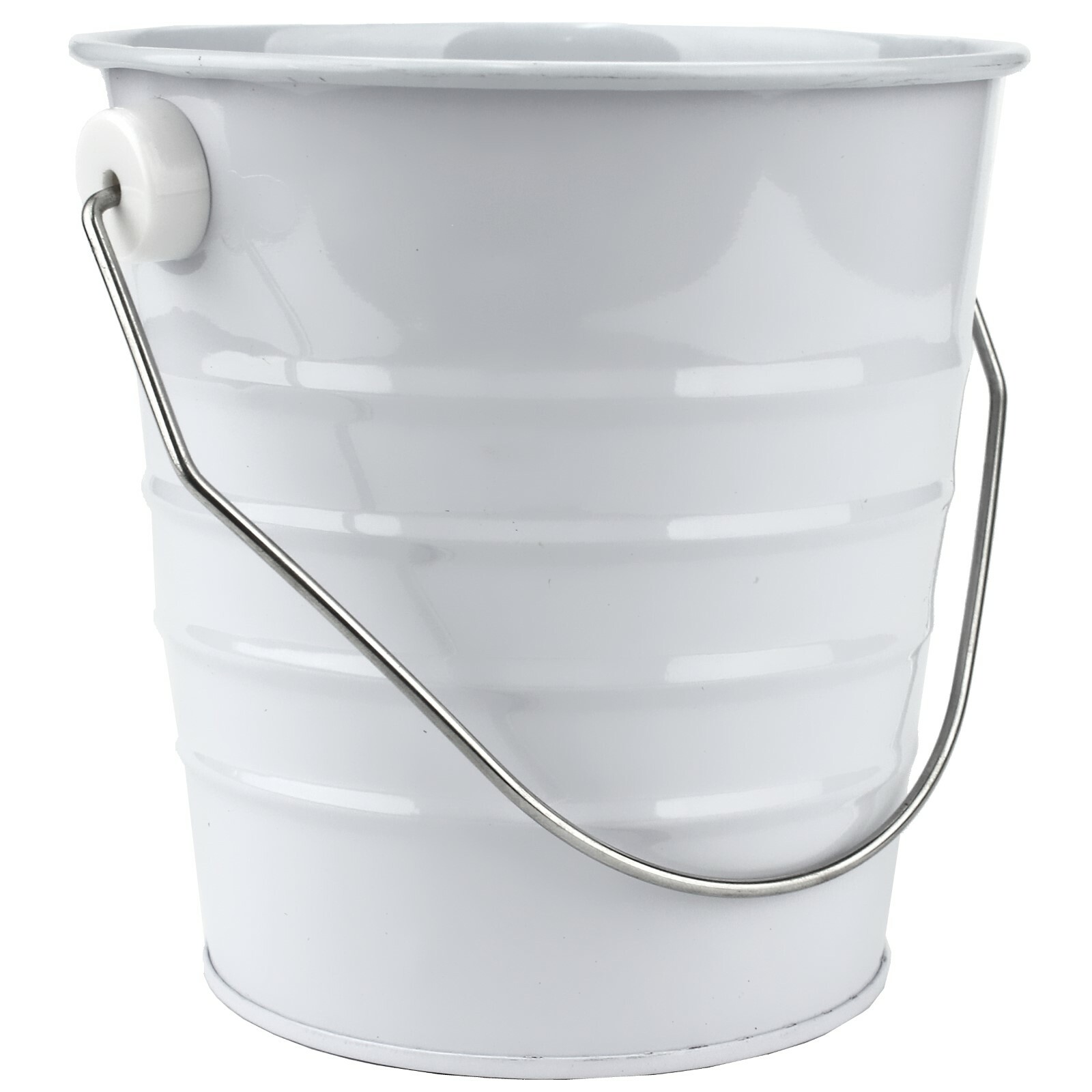 White Metal Favour Bucket