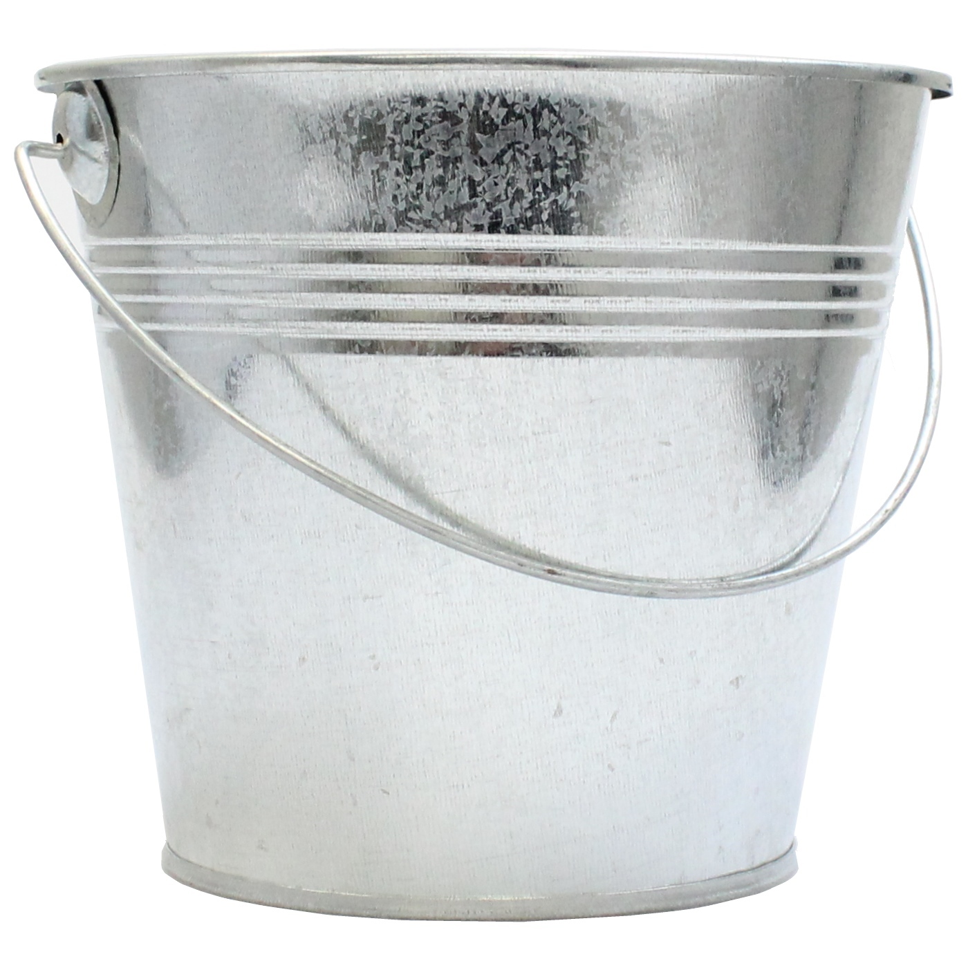Silver Metal Favour Bucket (Medium)