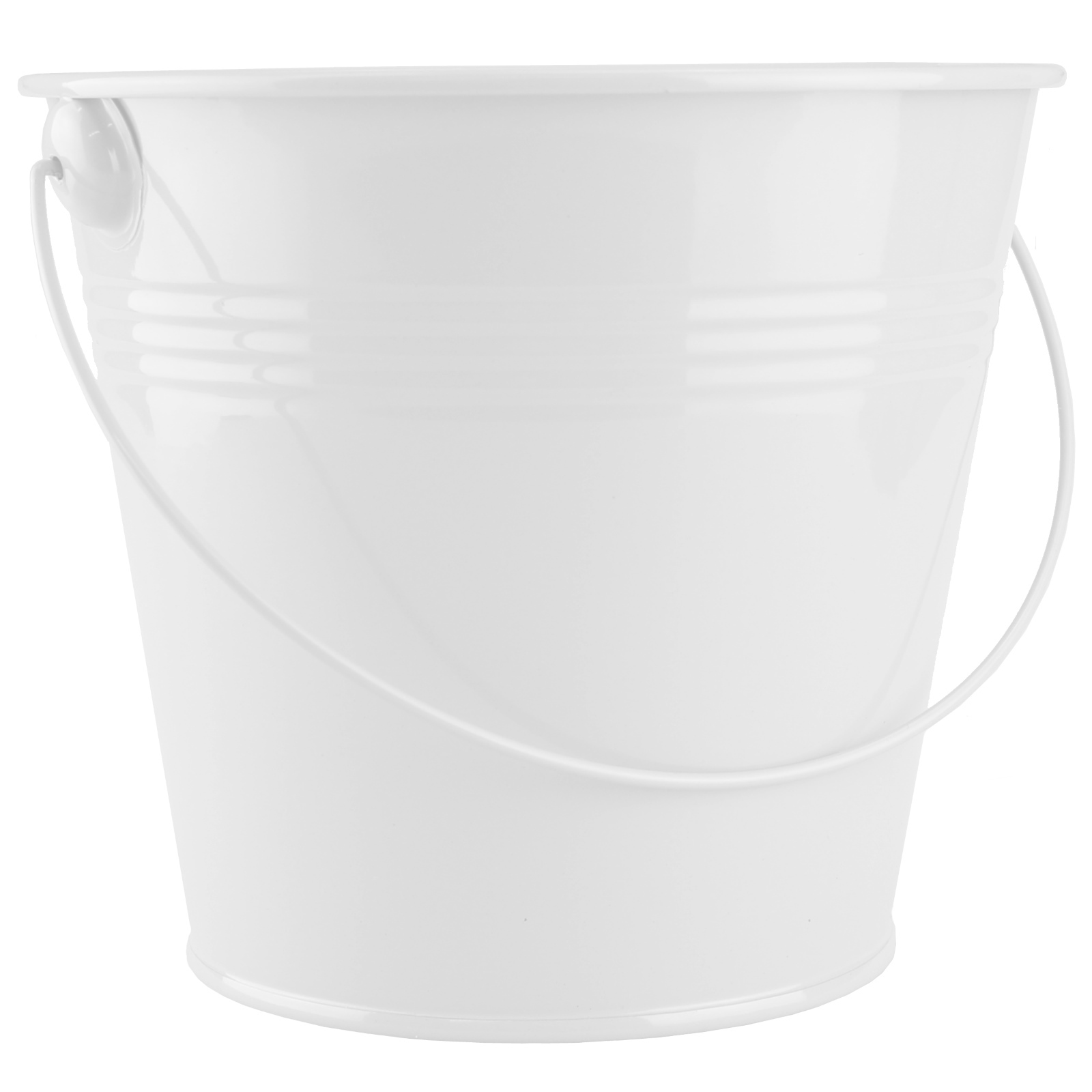 White Metal Favour Bucket (Medium)