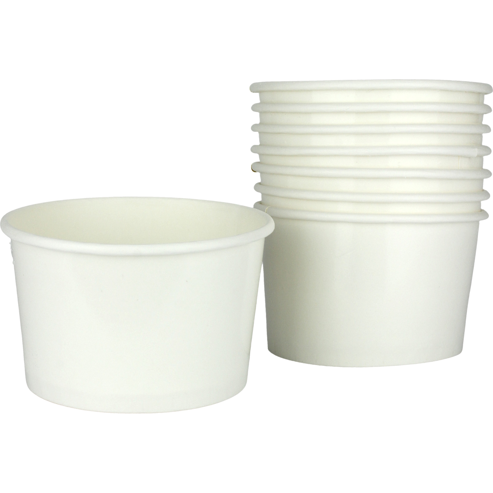 White Eco Snack Cups (Pack of 8)