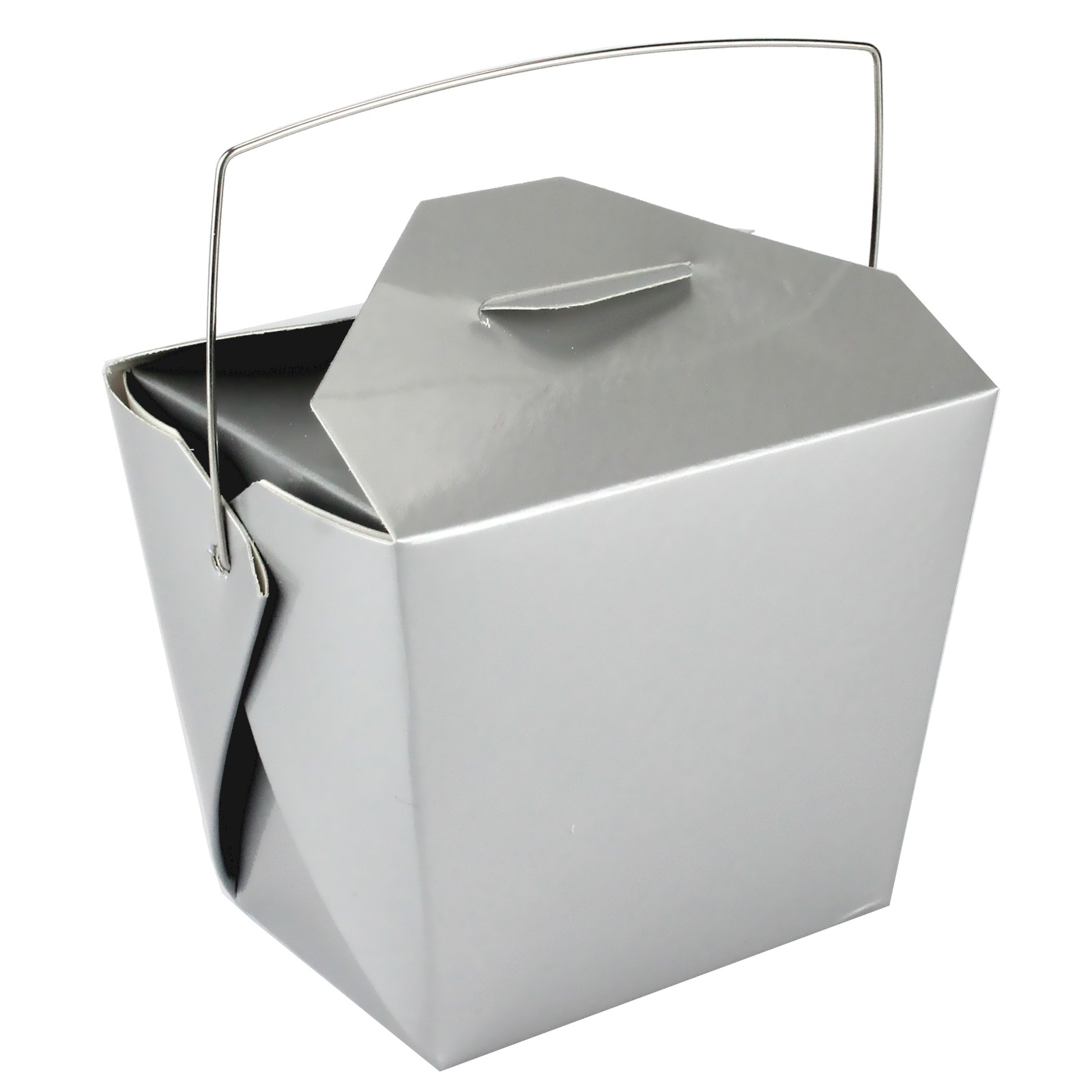 Silver Paper Noodle Boxes (Pack of 4)
