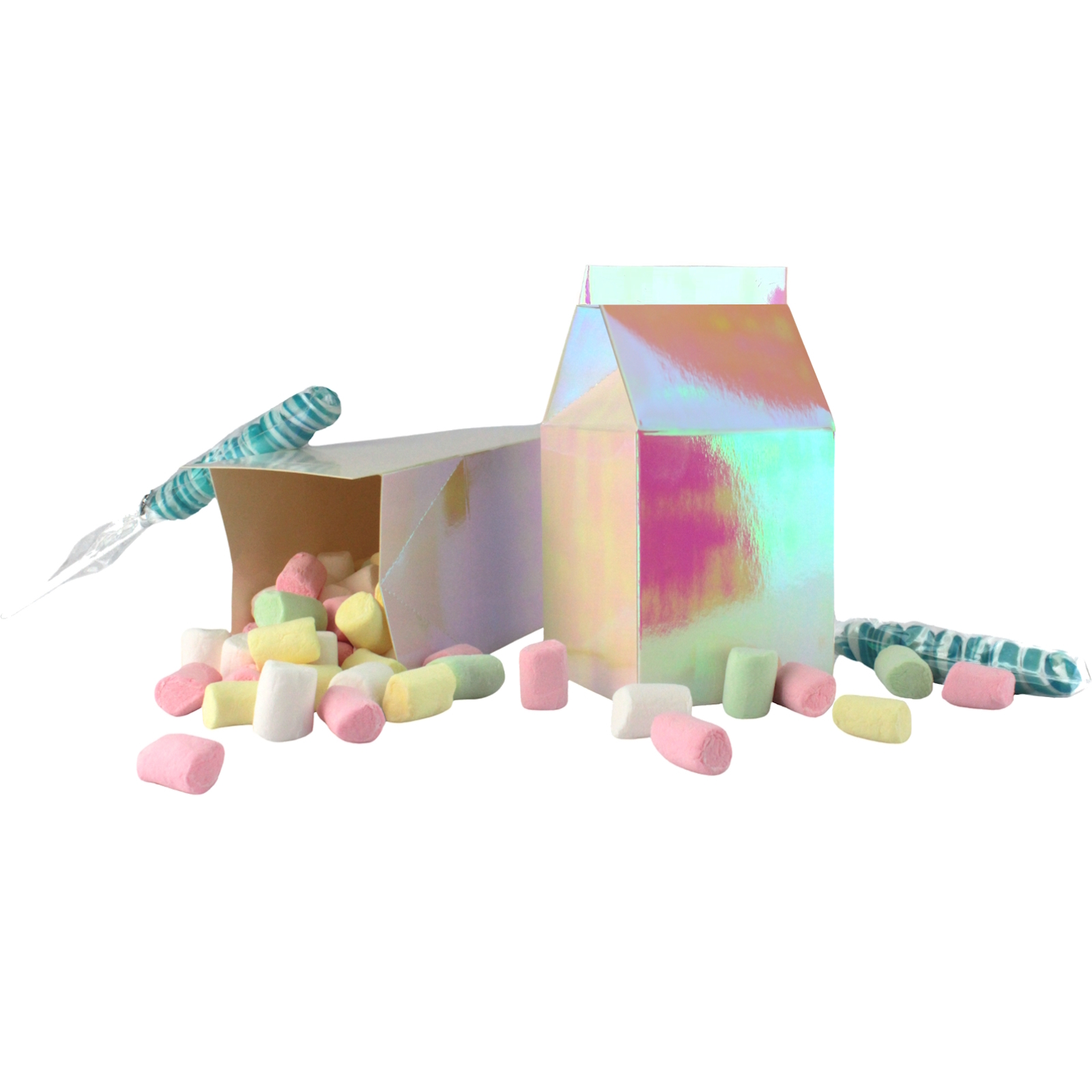 Iridescent Milk Boxes (Pack of 10)