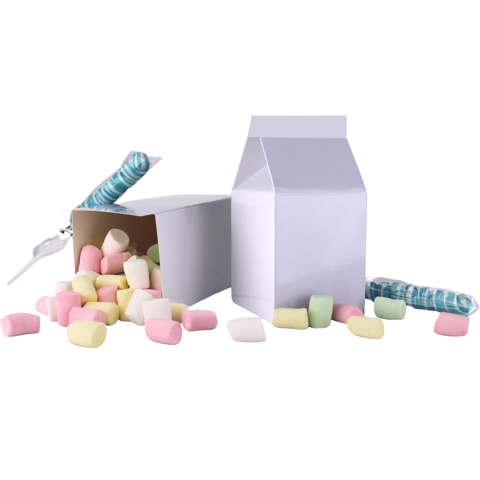 Lilac Two Tone Pastel Milk Boxes (Pack of 10)
