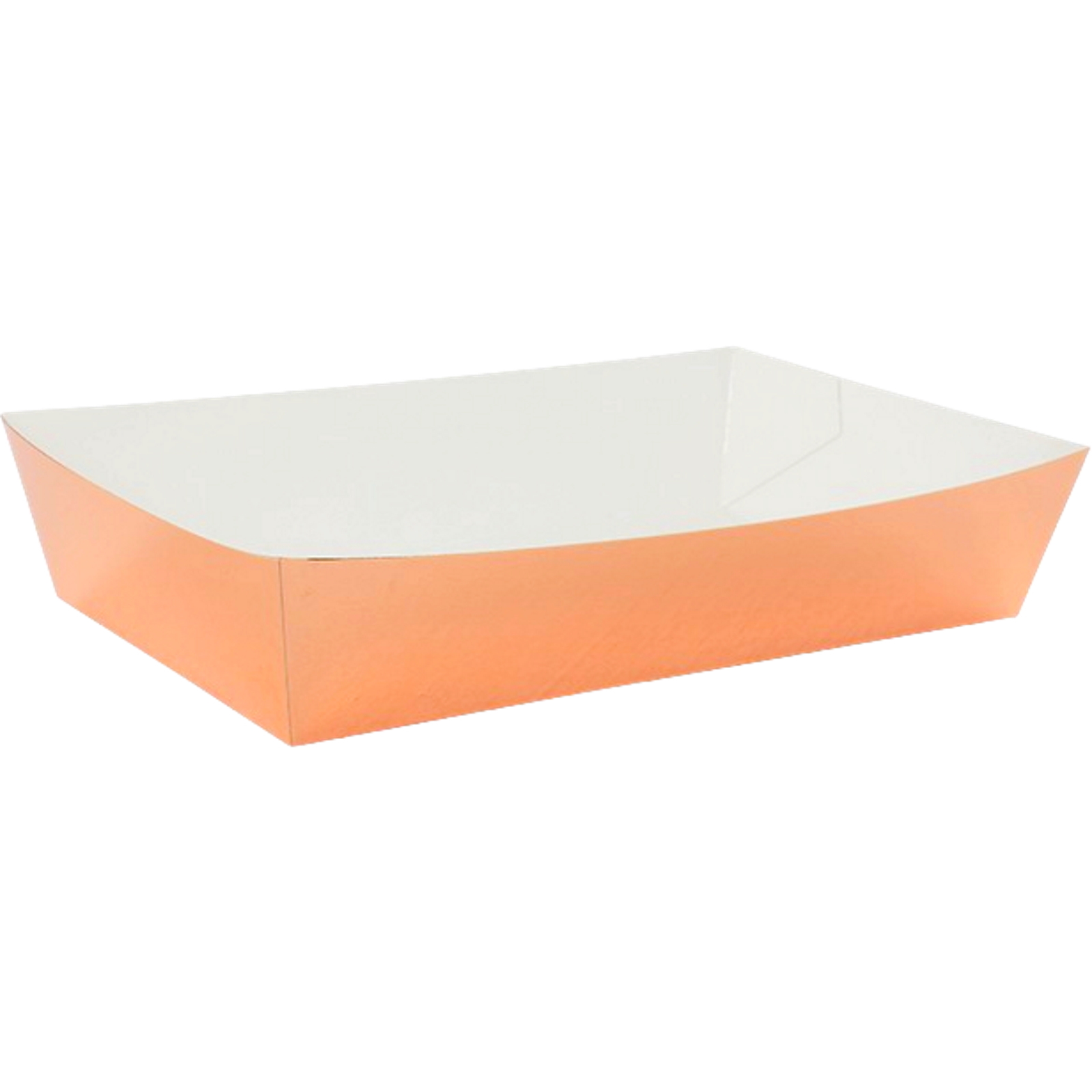 Coral Paper Food Trays 19cm x 11cm (Pack of 10)