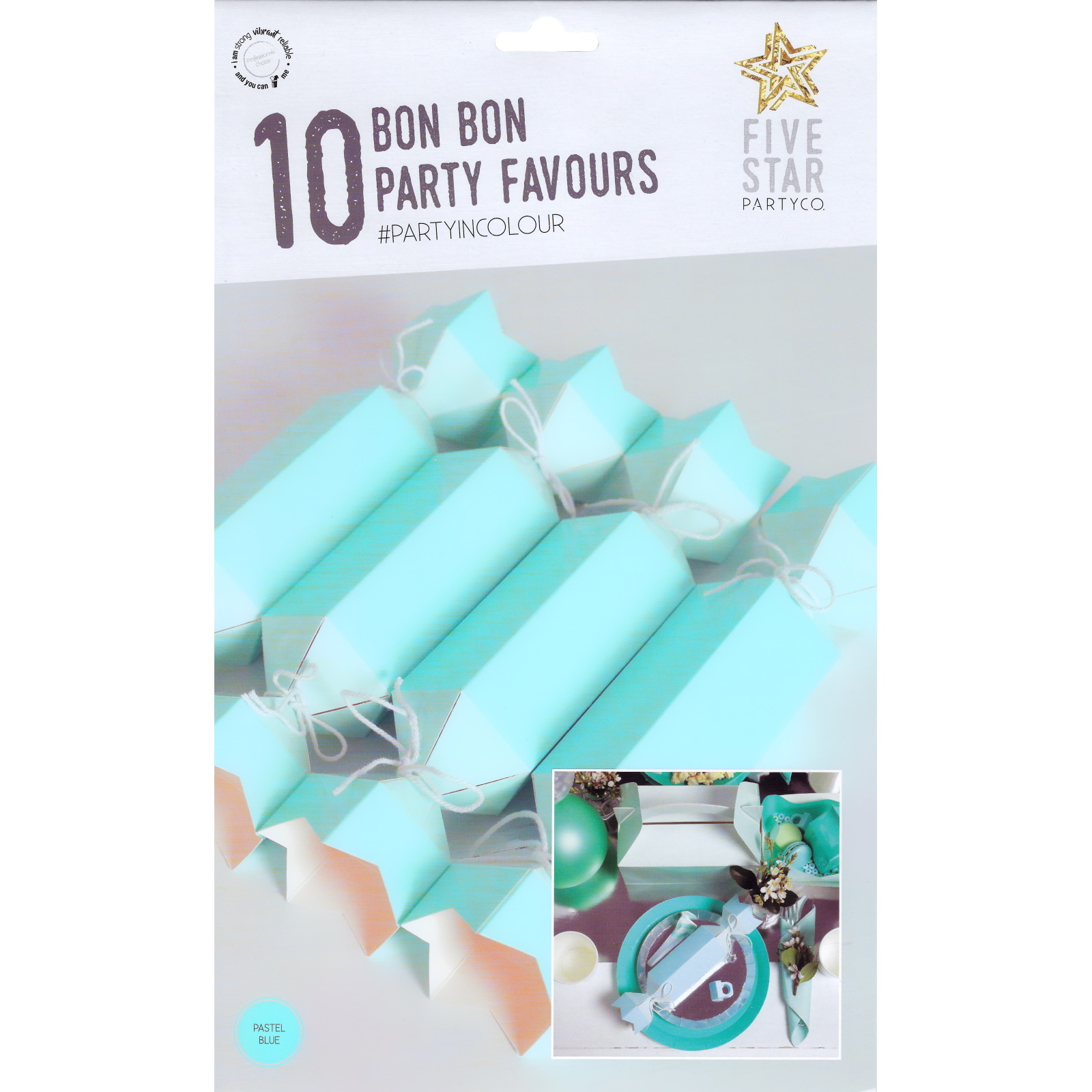 Light Blue Two Tone Bon Bons Boxes (Pack of 10) | Light Blue Coloured ...