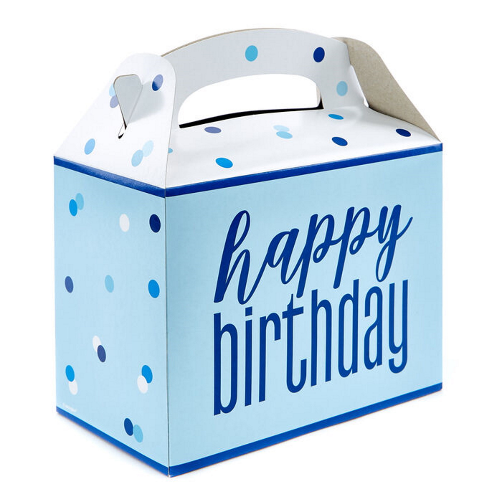 Blue Happy Birthday Lolly/Treat Boxes (Pack of 6)