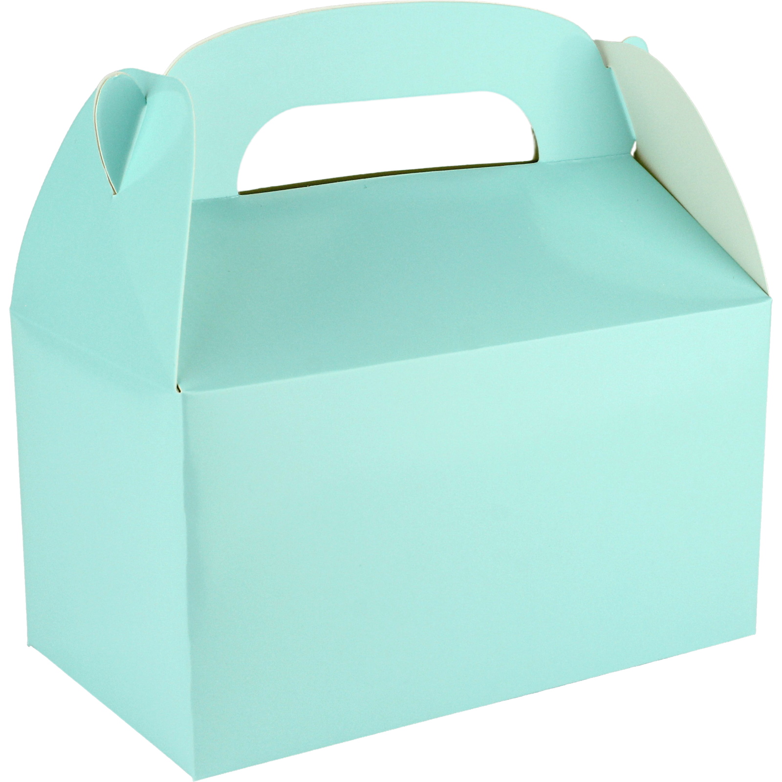 Light Blue Lolly/Treat Boxes with Handle (Pack of 6)