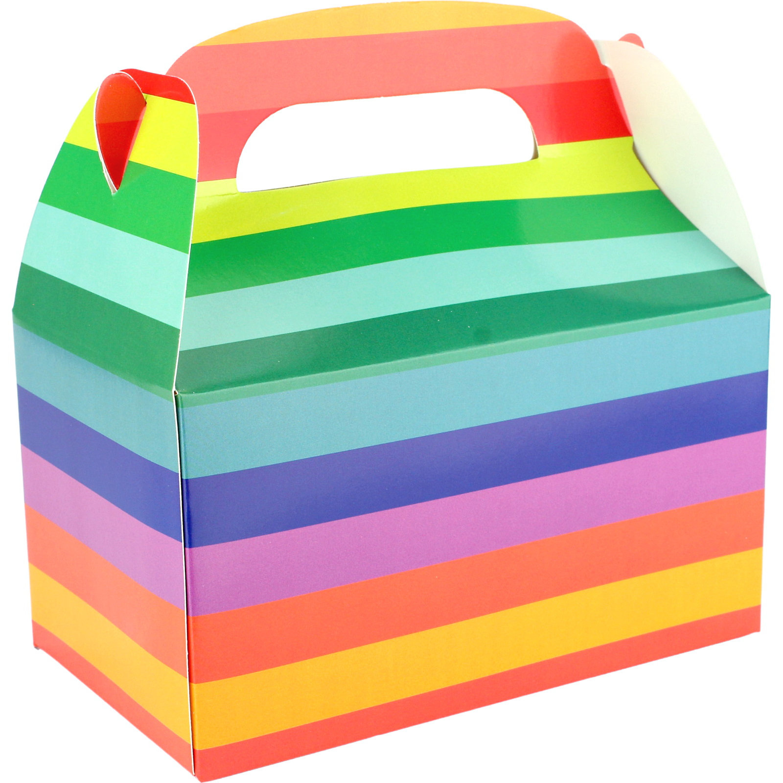 Rainbow Lolly/Treat Boxes with Handle (Pack of 6)