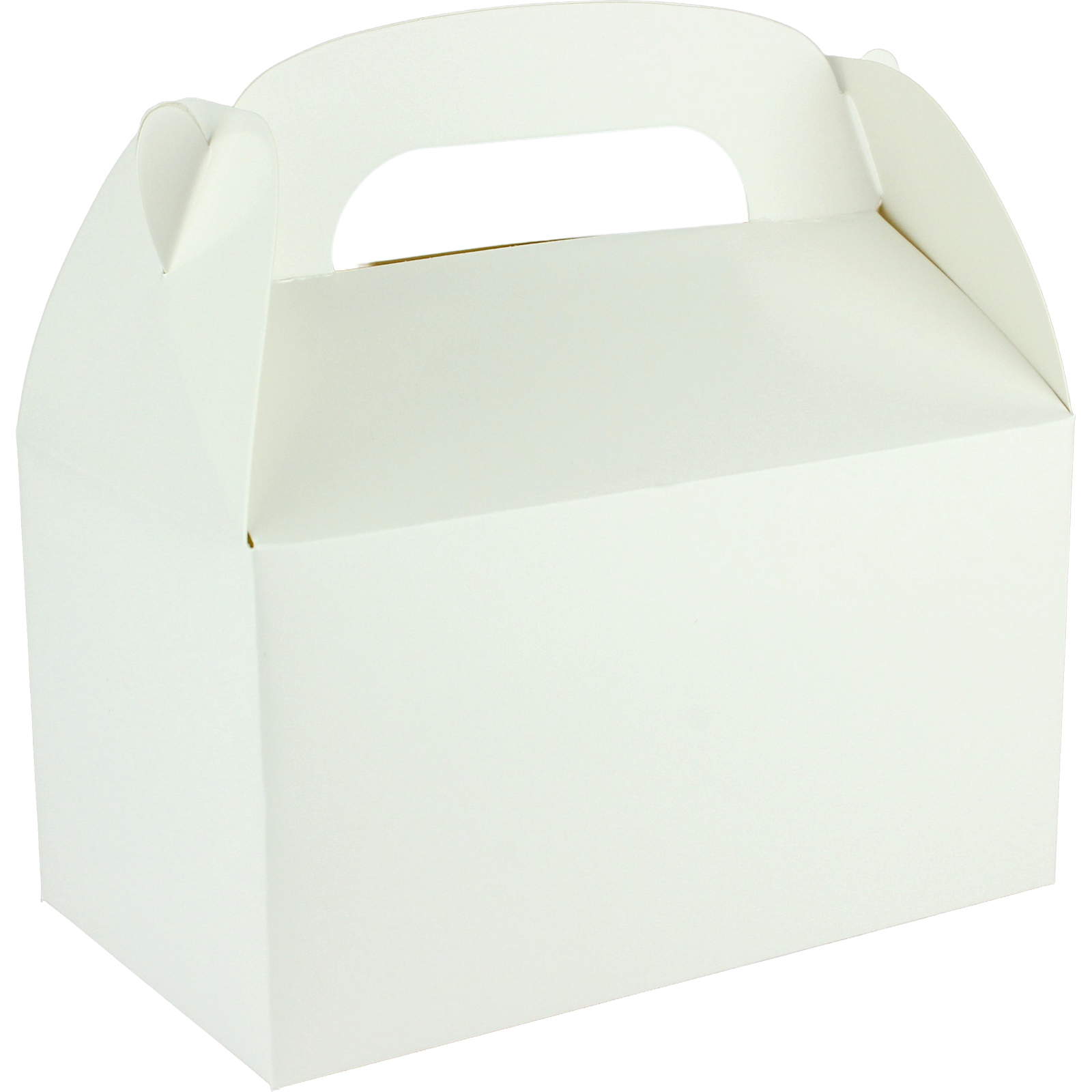 White Lolly/Treat Boxes with Handle (Pack of 6)