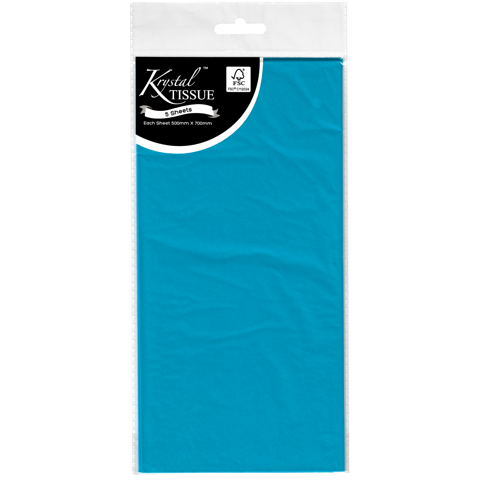Krystal Blue Tissue Paper (5 Sheets)